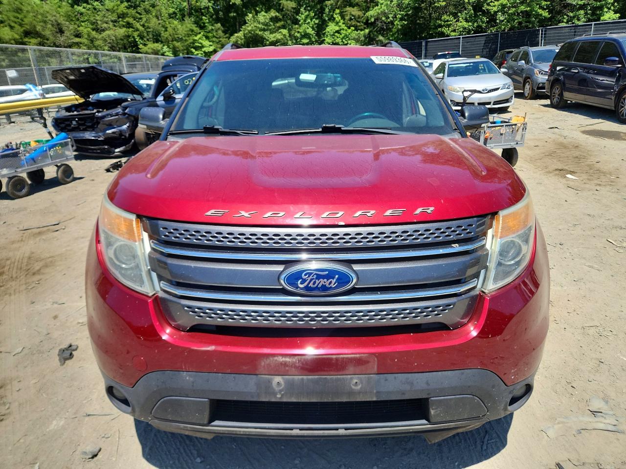 2015 Ford Explorer Xlt Red vin: 1FM5K8D81FGC46291