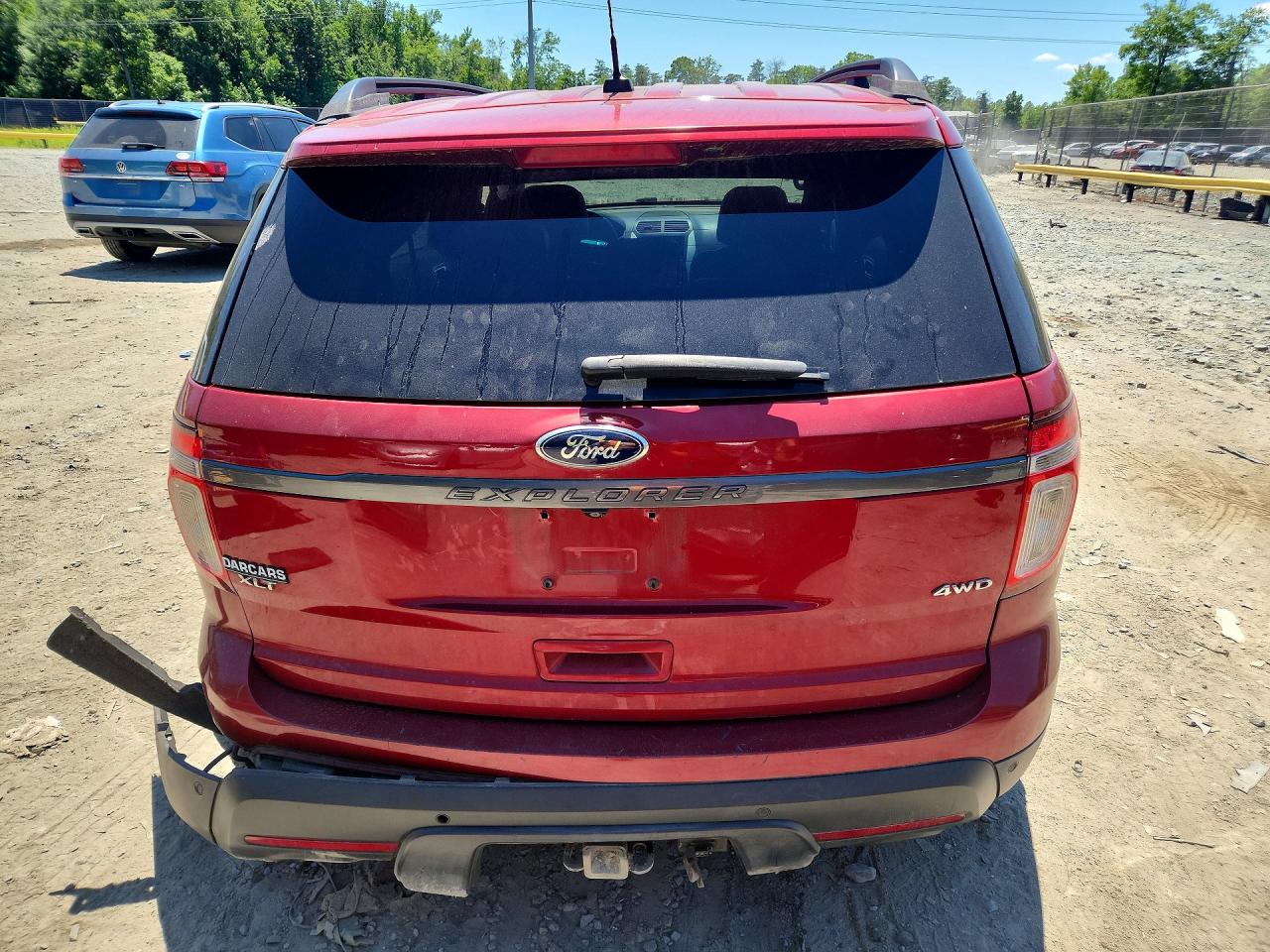 2015 Ford Explorer Xlt Red vin: 1FM5K8D81FGC46291