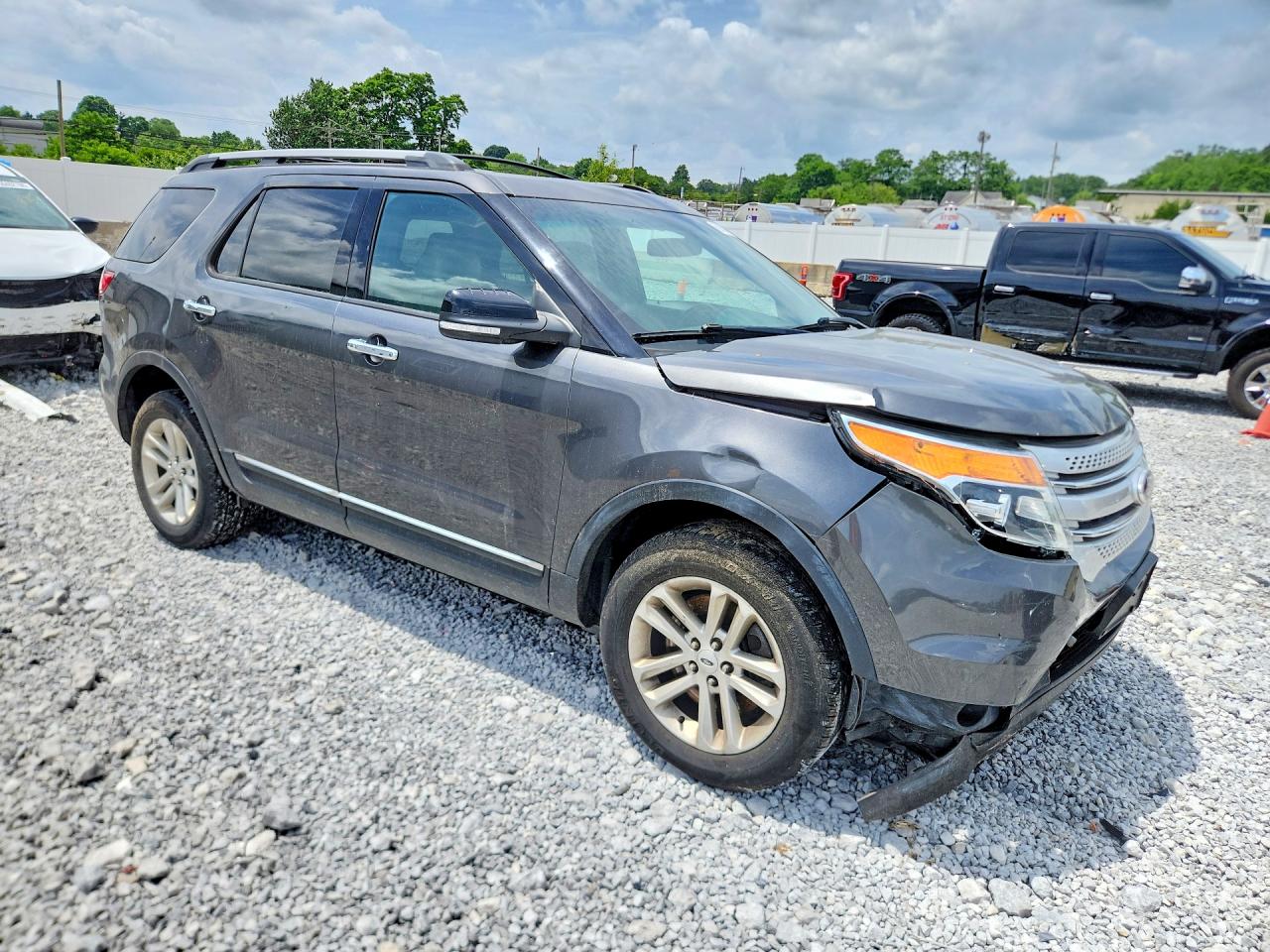 2015 Ford Explorer Xlt Gray vin: 1FM5K8D81FGC60403