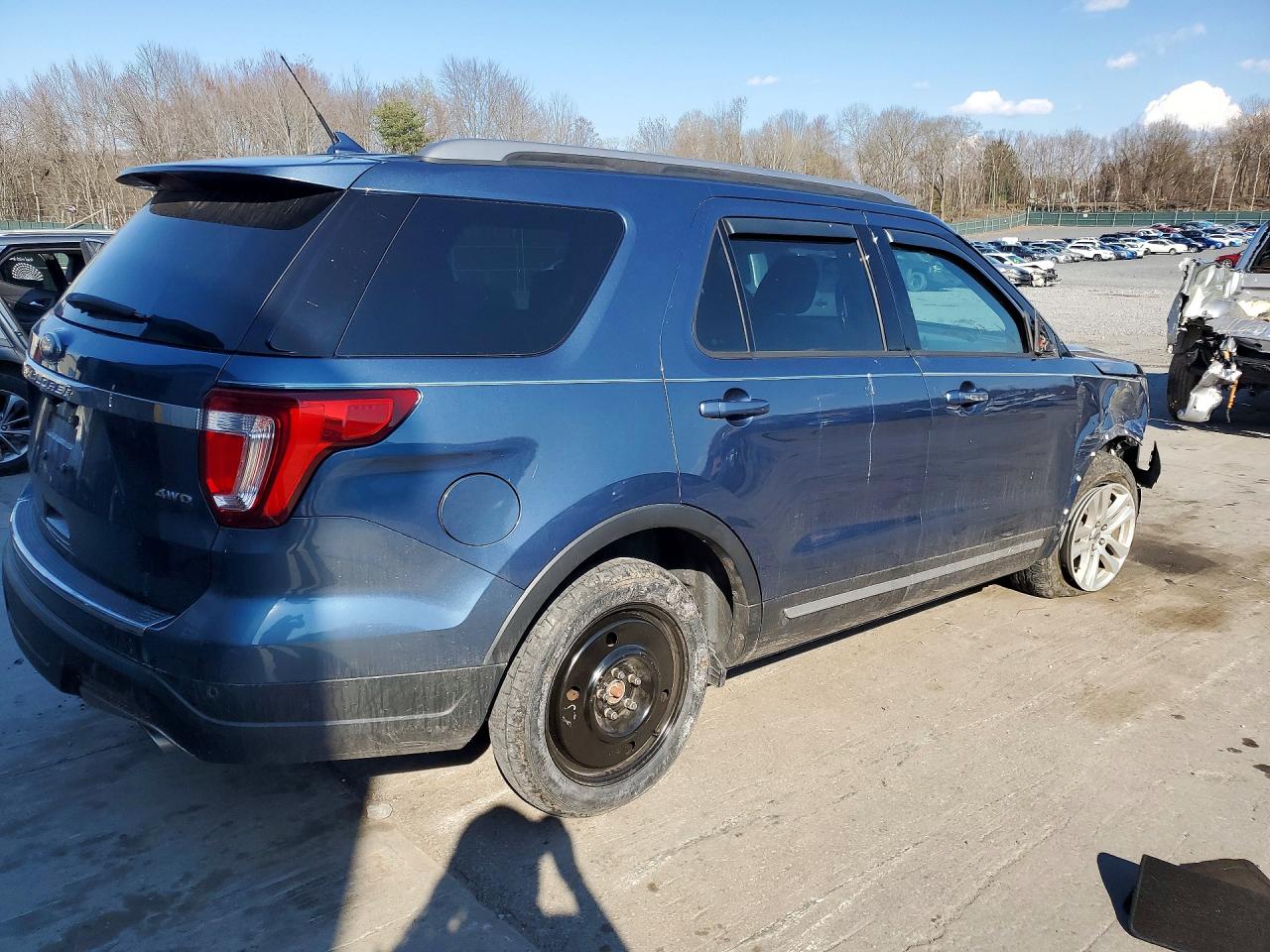 2018 Ford Explorer Xlt Blue vin: 1FM5K8D81JGA29784