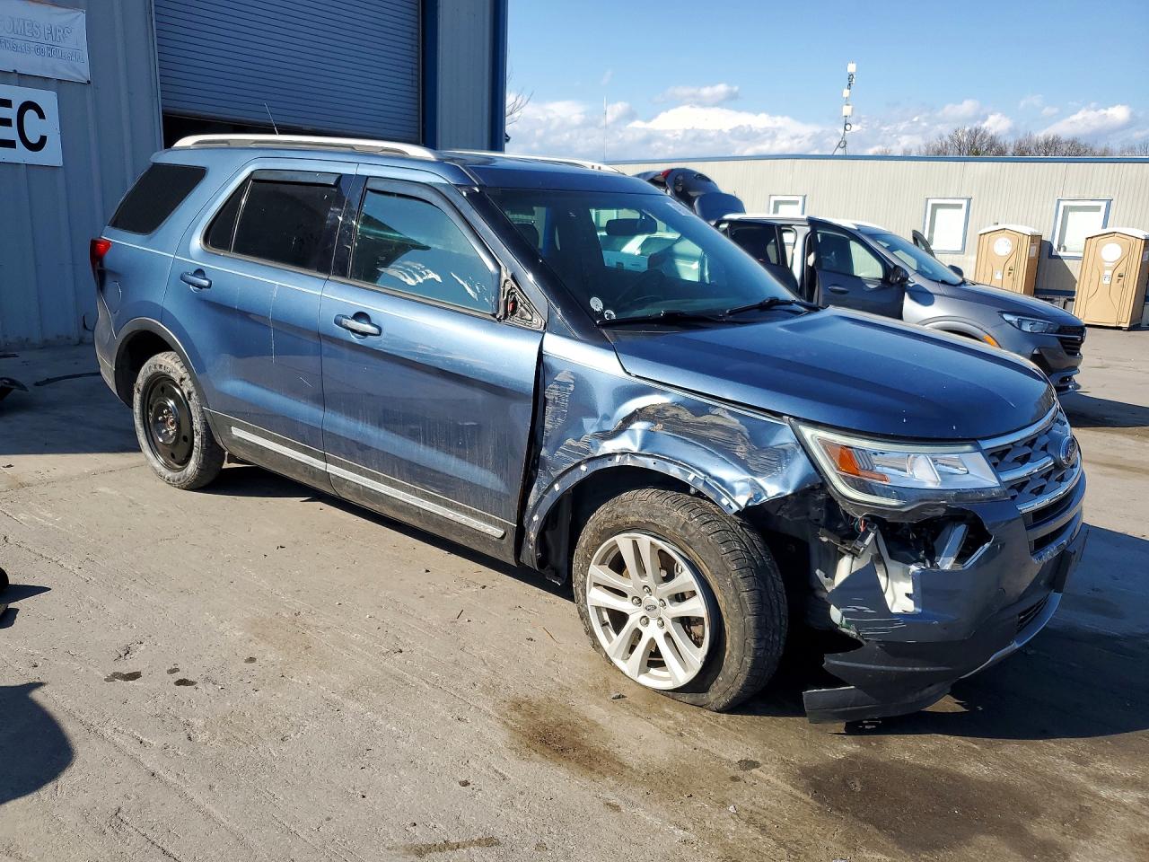 2018 Ford Explorer Xlt Blue vin: 1FM5K8D81JGA29784