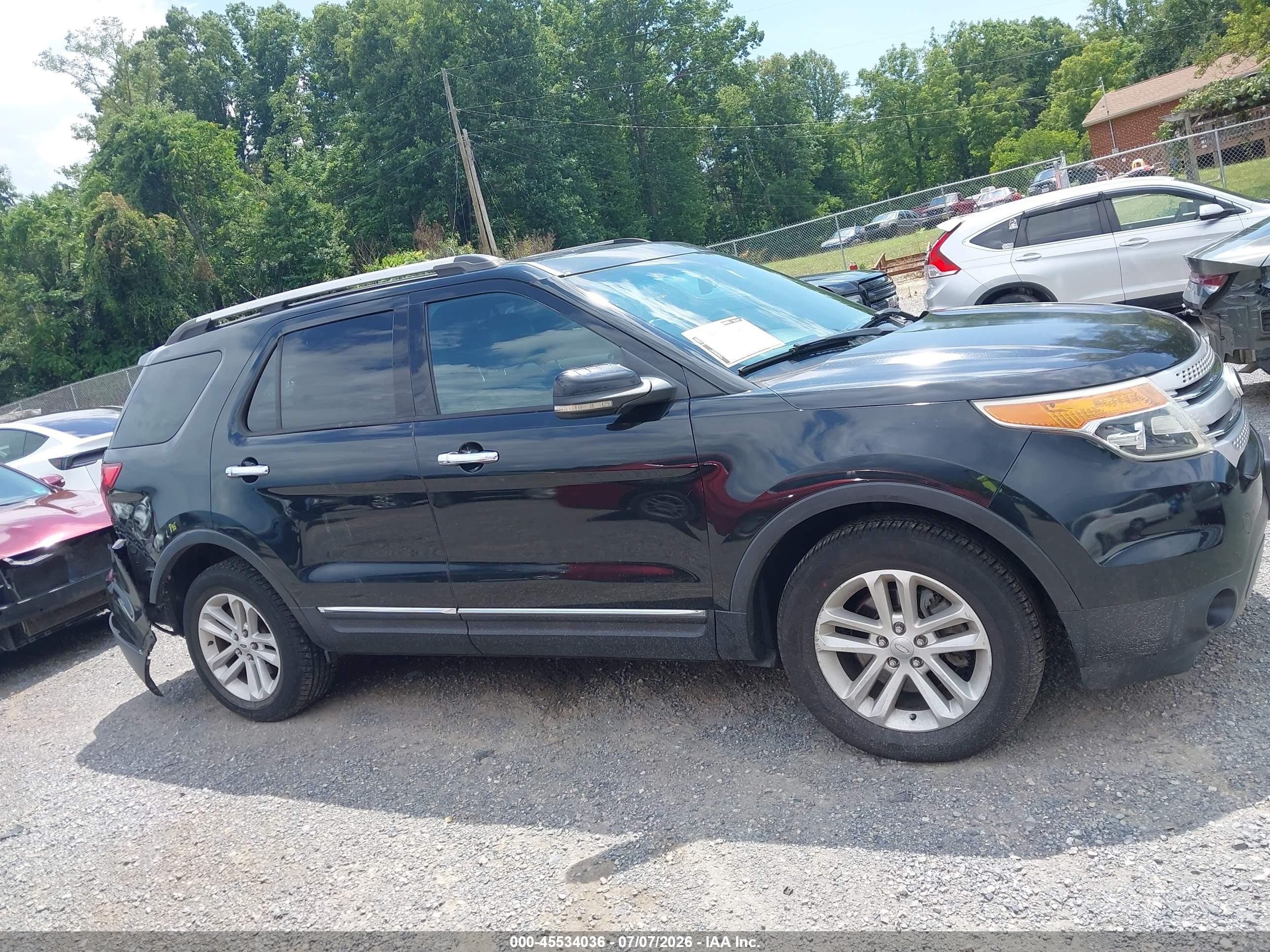 2013 Ford Explorer Xlt Black vin: 1FM5K8D82DGA05935