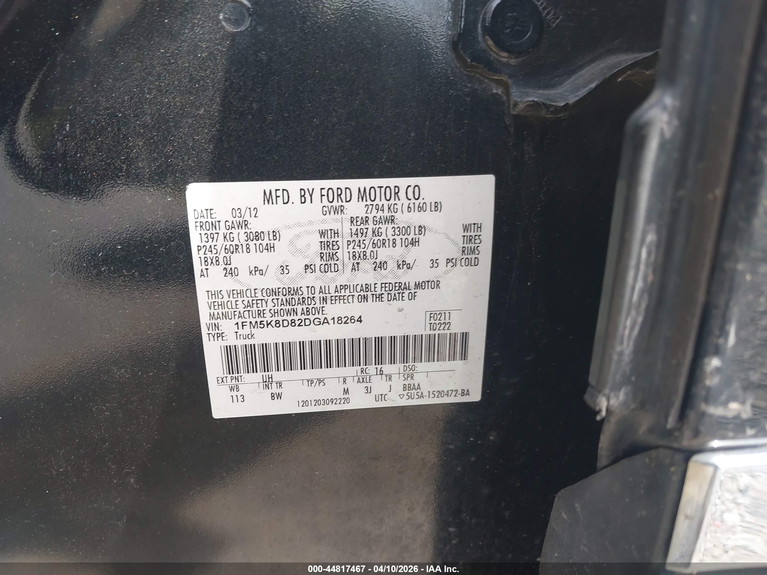 2013 Ford Explorer Xlt Черный vin: 1FM5K8D82DGA18264