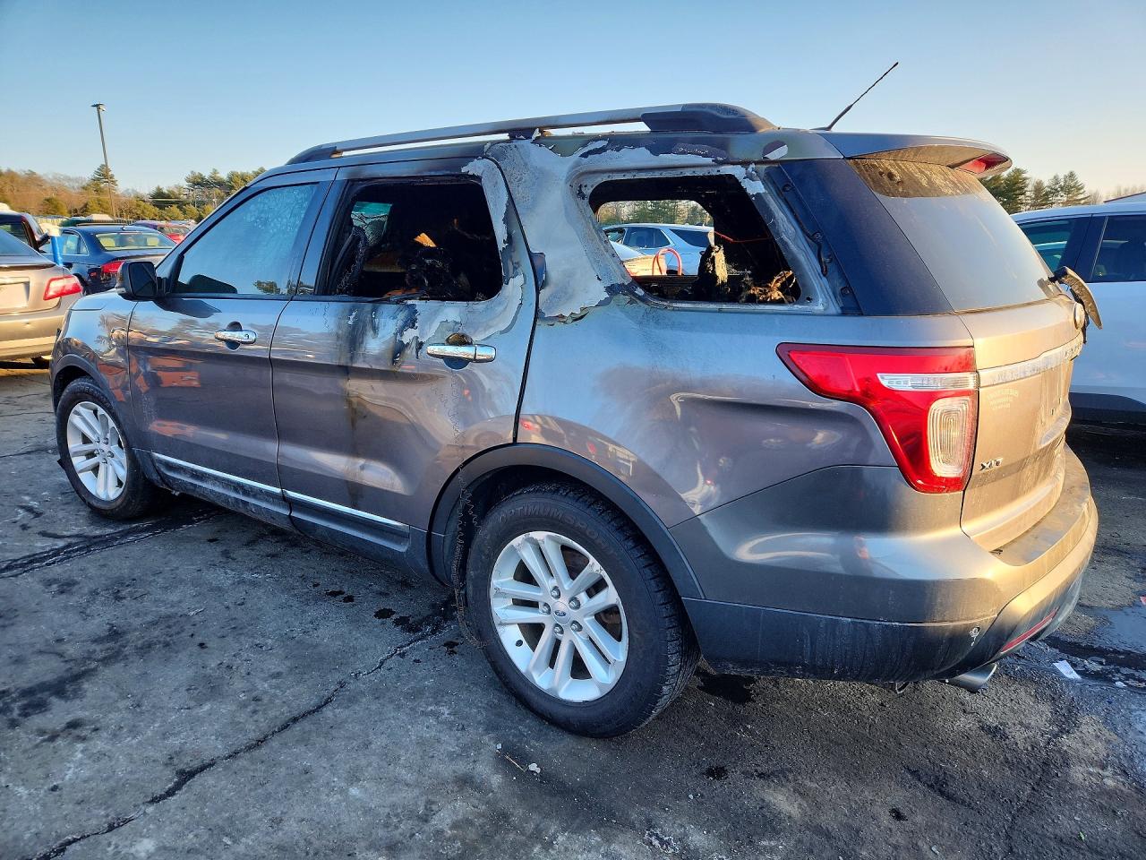 2013 Ford Explorer Xlt Gray vin: 1FM5K8D82DGA18569