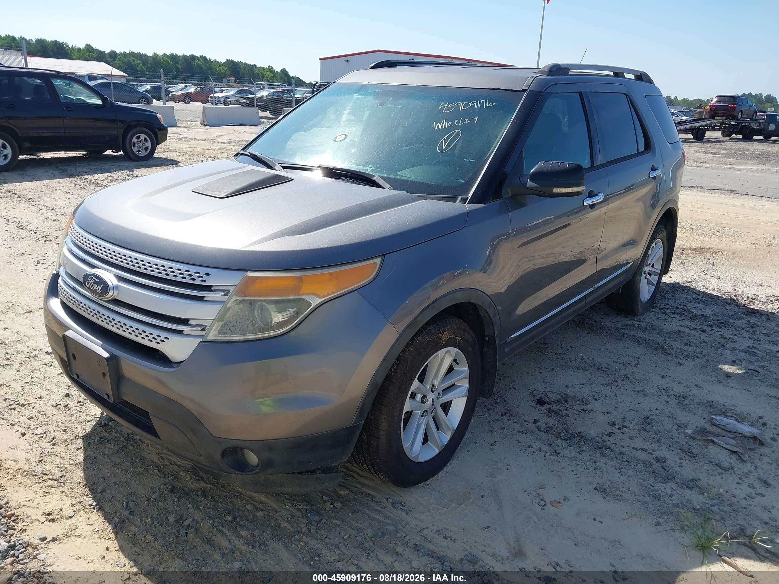 2013 Ford Explorer Xlt Gray vin: 1FM5K8D82DGA38708
