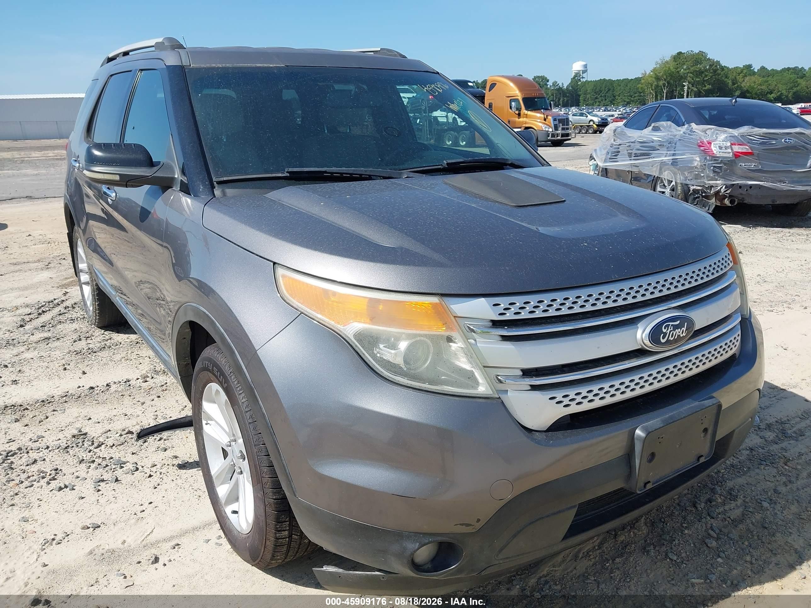 2013 Ford Explorer Xlt Gray vin: 1FM5K8D82DGA38708