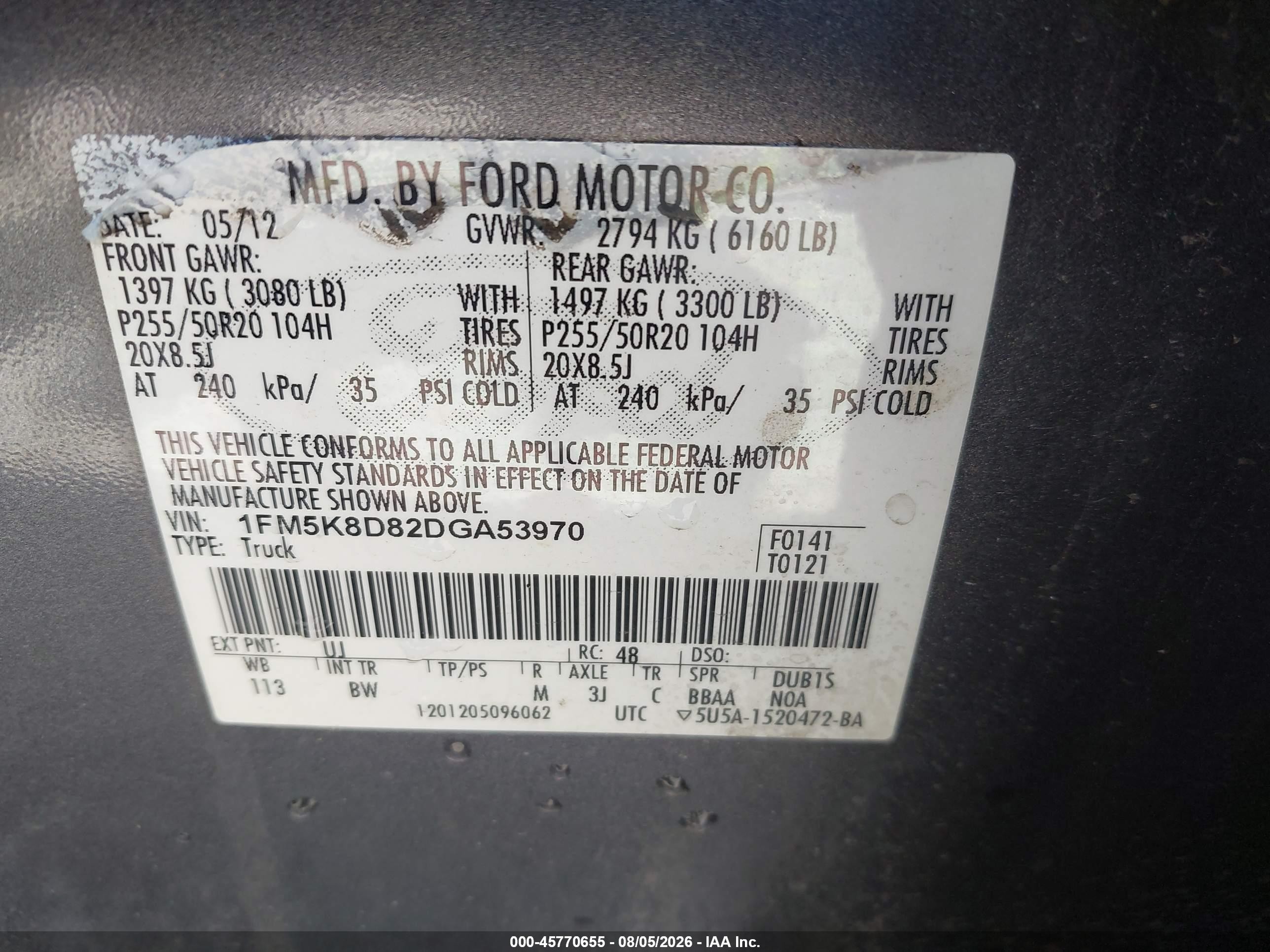 2013 Ford Explorer Xlt Серый vin: 1FM5K8D82DGA53970