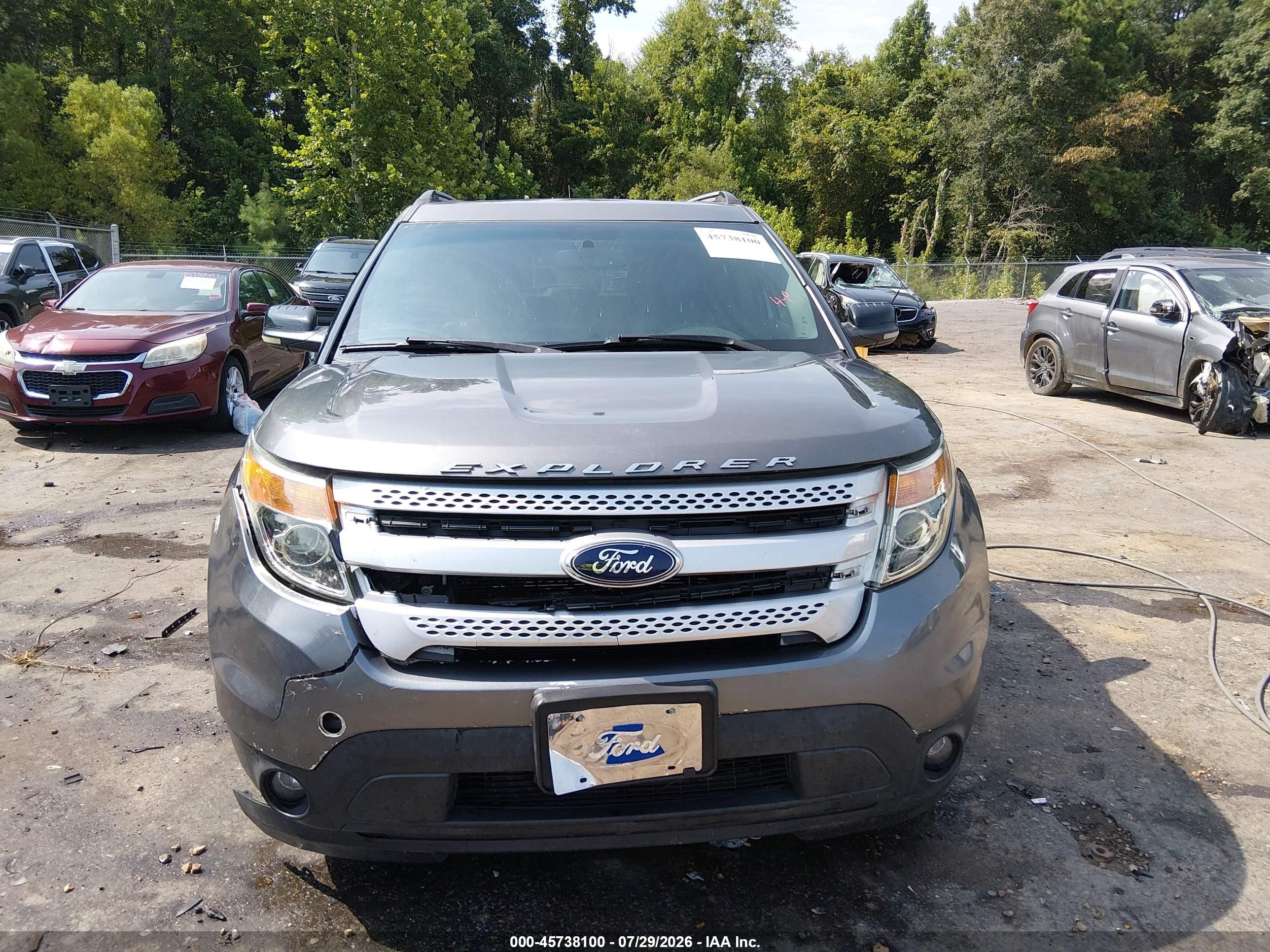 2013 Ford Explorer Xlt Gray vin: 1FM5K8D82DGB04447