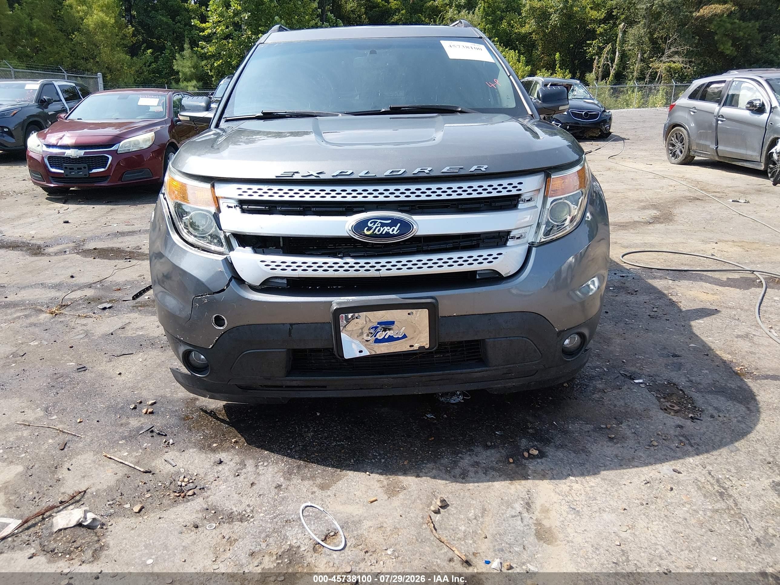 2013 Ford Explorer Xlt Gray vin: 1FM5K8D82DGB04447