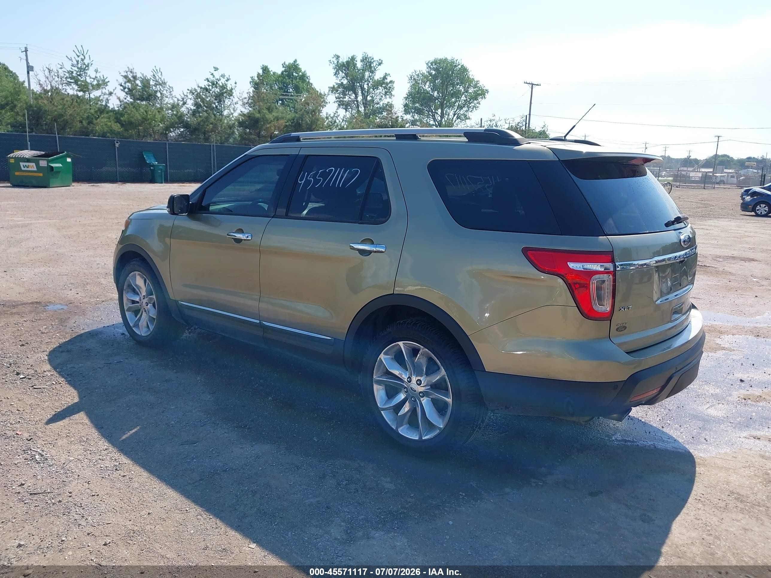 2013 Ford Explorer Xlt Green vin: 1FM5K8D82DGB38680