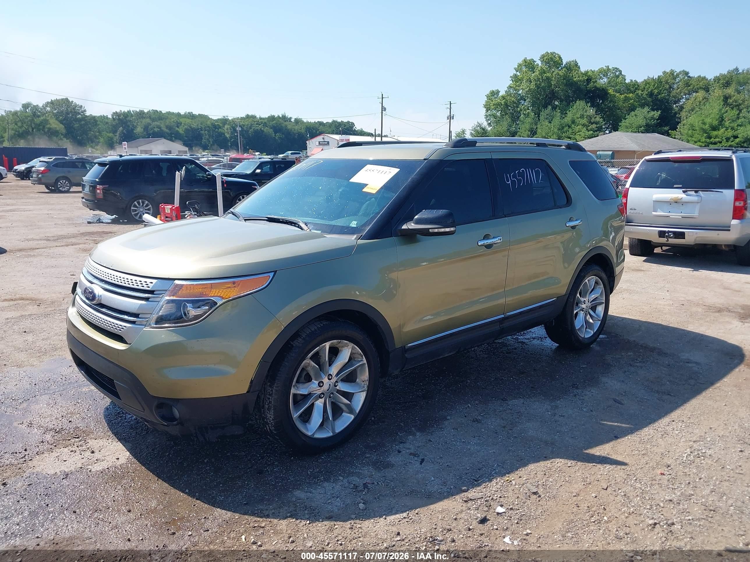 2013 Ford Explorer Xlt Green vin: 1FM5K8D82DGB38680