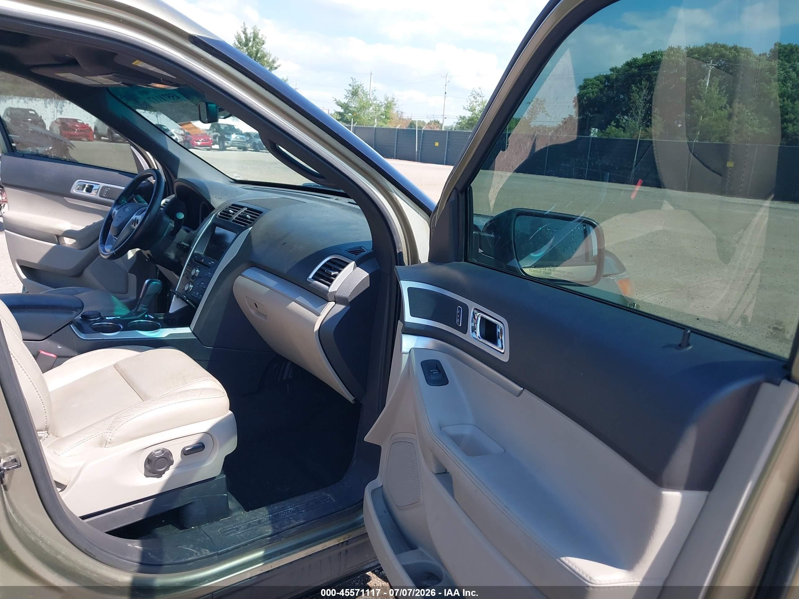 2013 Ford Explorer Xlt Green vin: 1FM5K8D82DGB38680