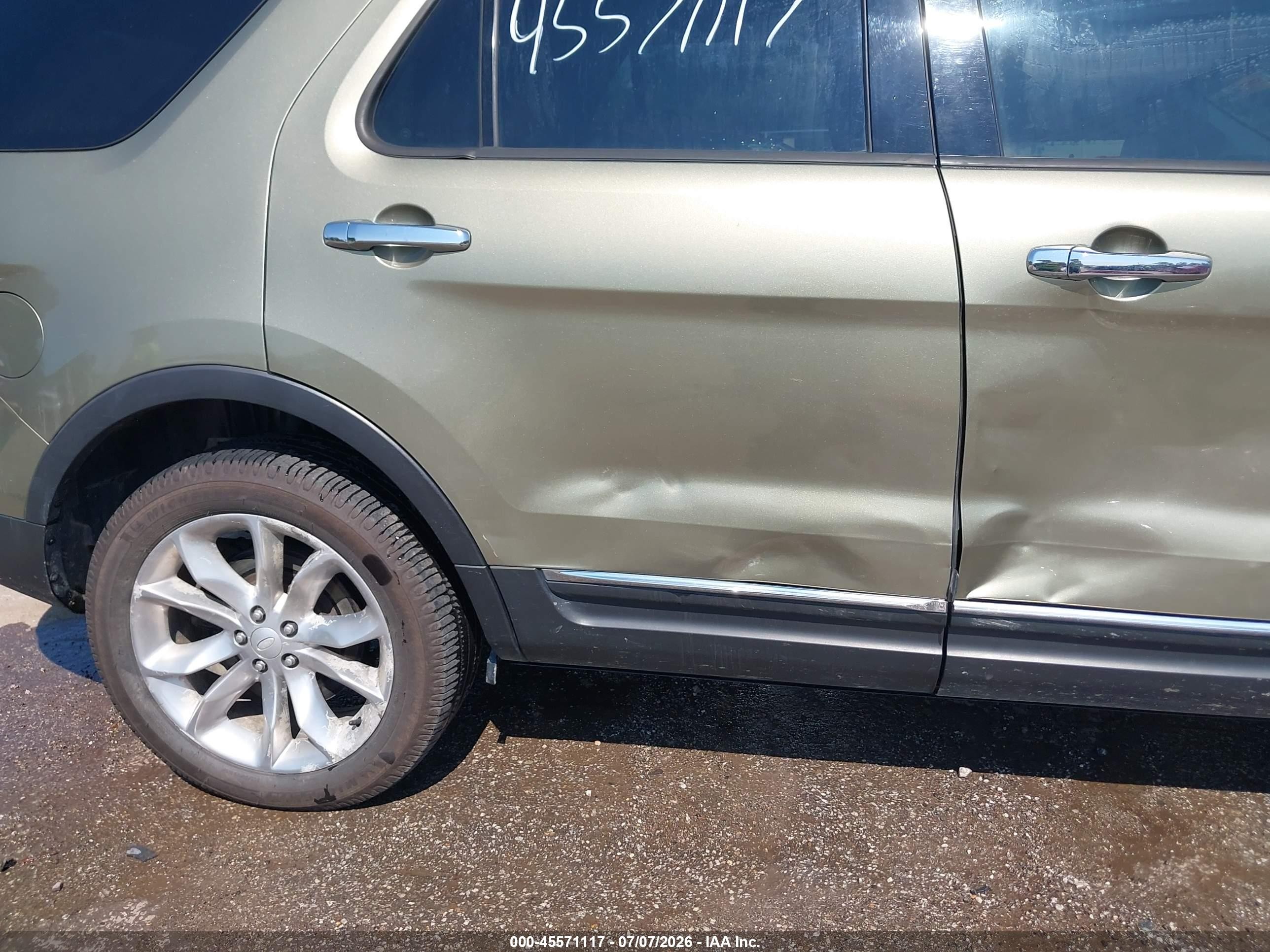 2013 Ford Explorer Xlt Green vin: 1FM5K8D82DGB38680