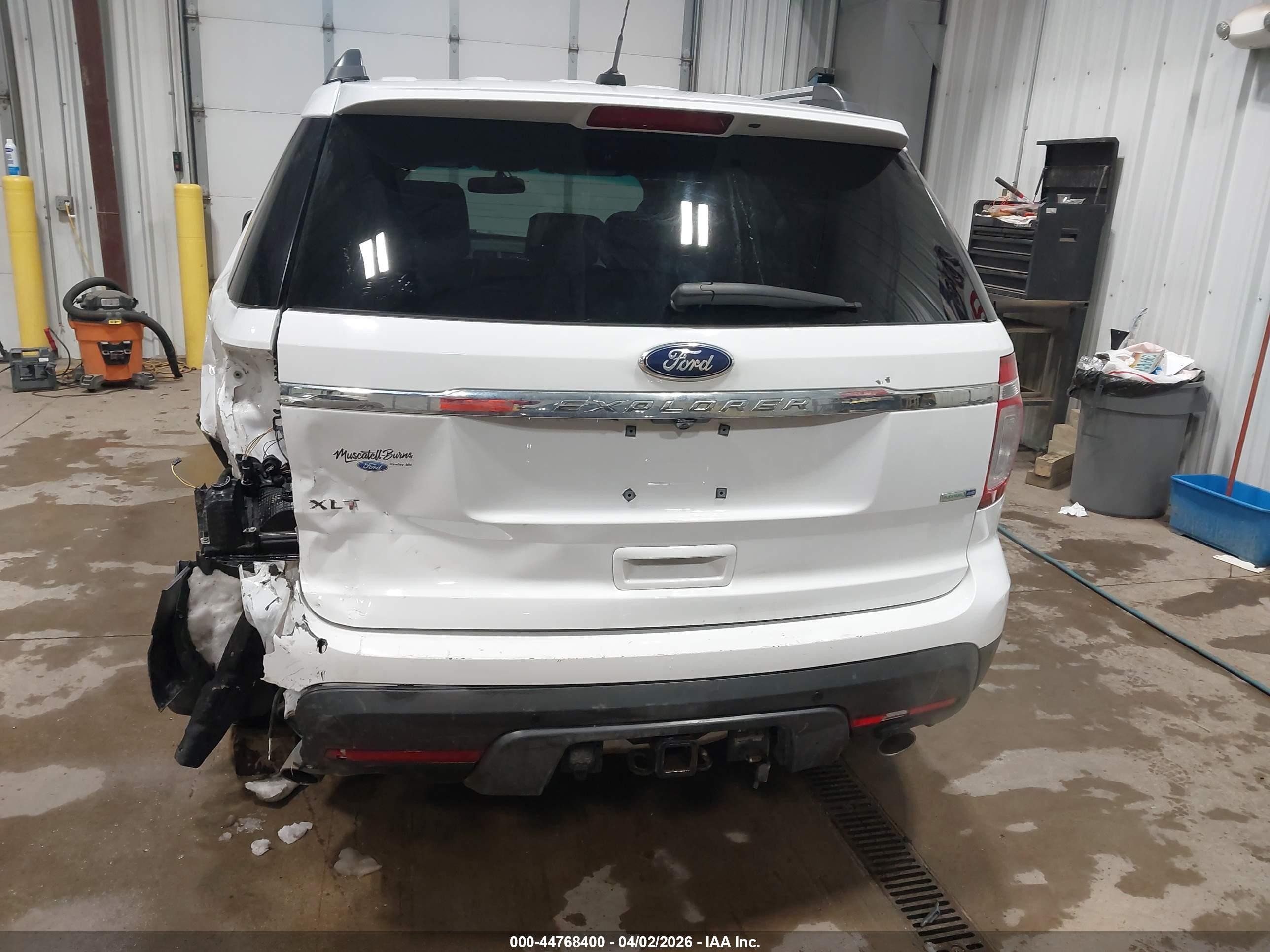 2013 Ford Explorer Xlt White vin: 1FM5K8D82DGC52100