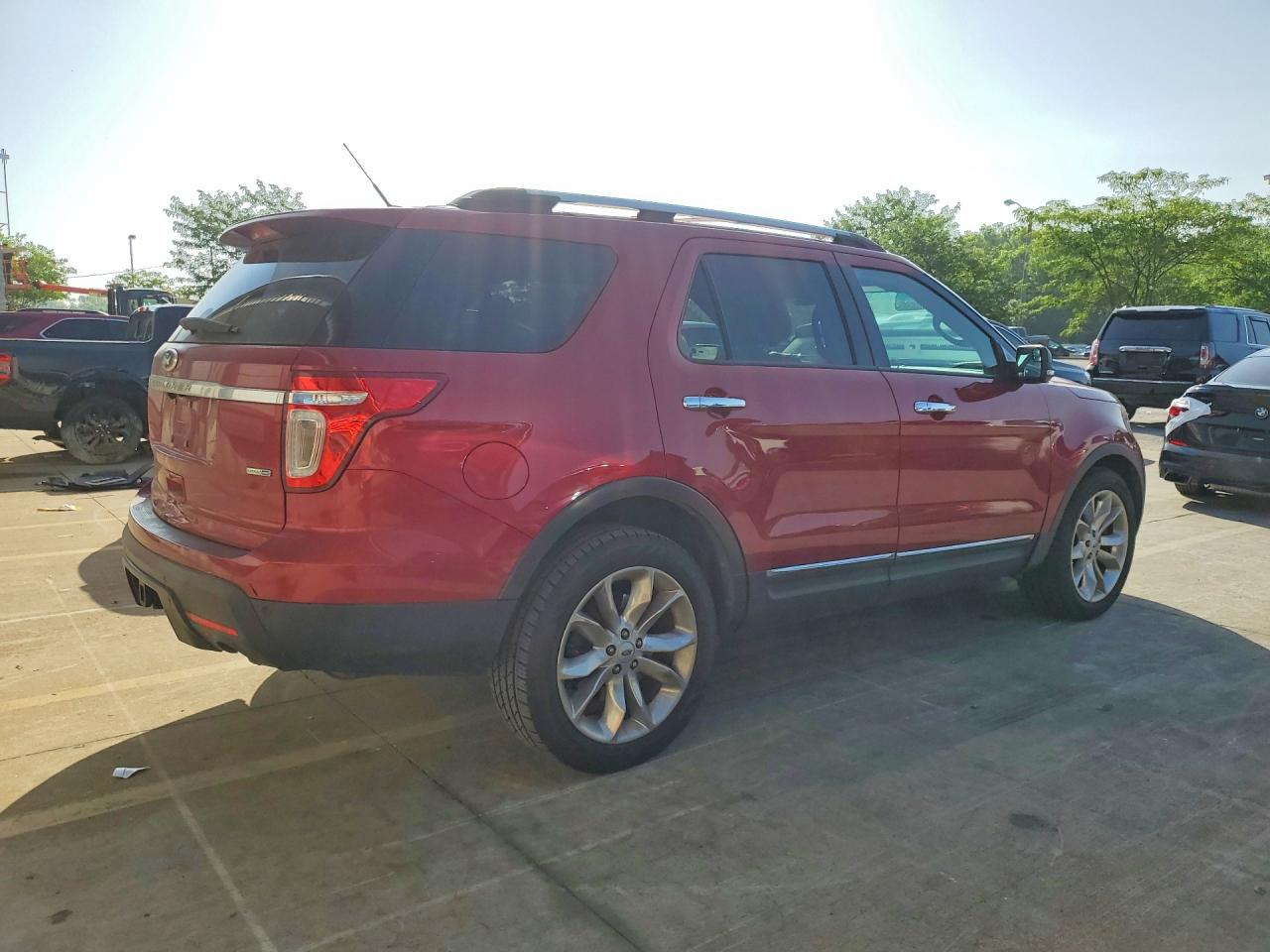 2013 Ford Explorer Red vin: 1FM5K8D82DGC52226