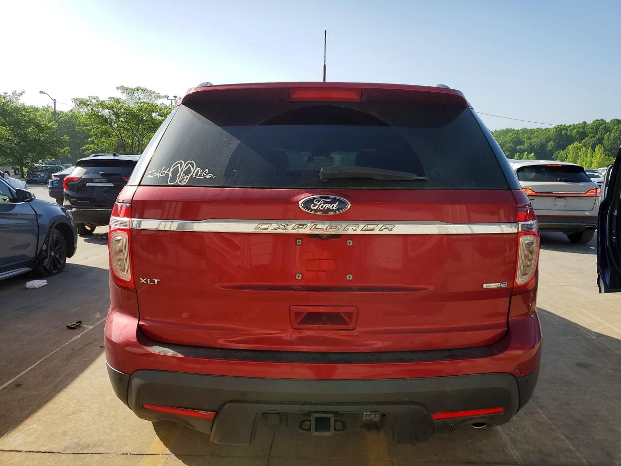 2013 Ford Explorer Red vin: 1FM5K8D82DGC52226