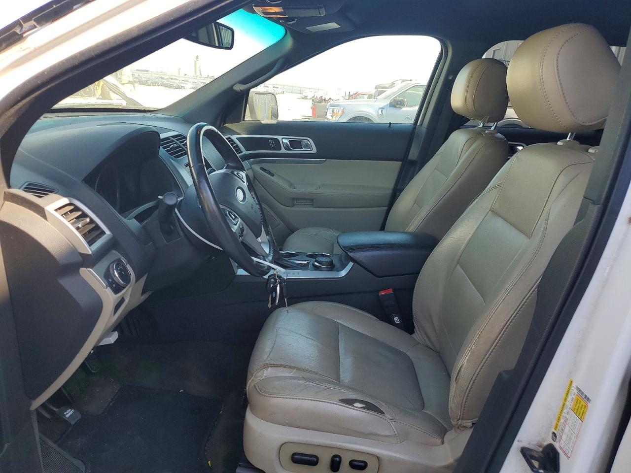 2013 Ford Explorer Xlt White vin: 1FM5K8D82DGC52632
