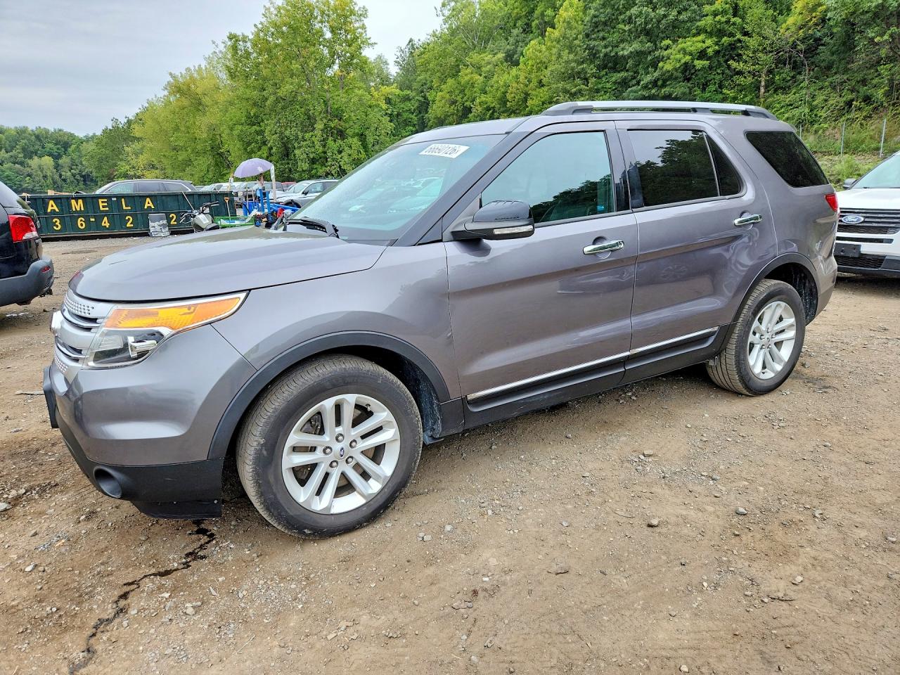 2013 Ford Explorer Xlt Gray vin: 1FM5K8D82DGC66904