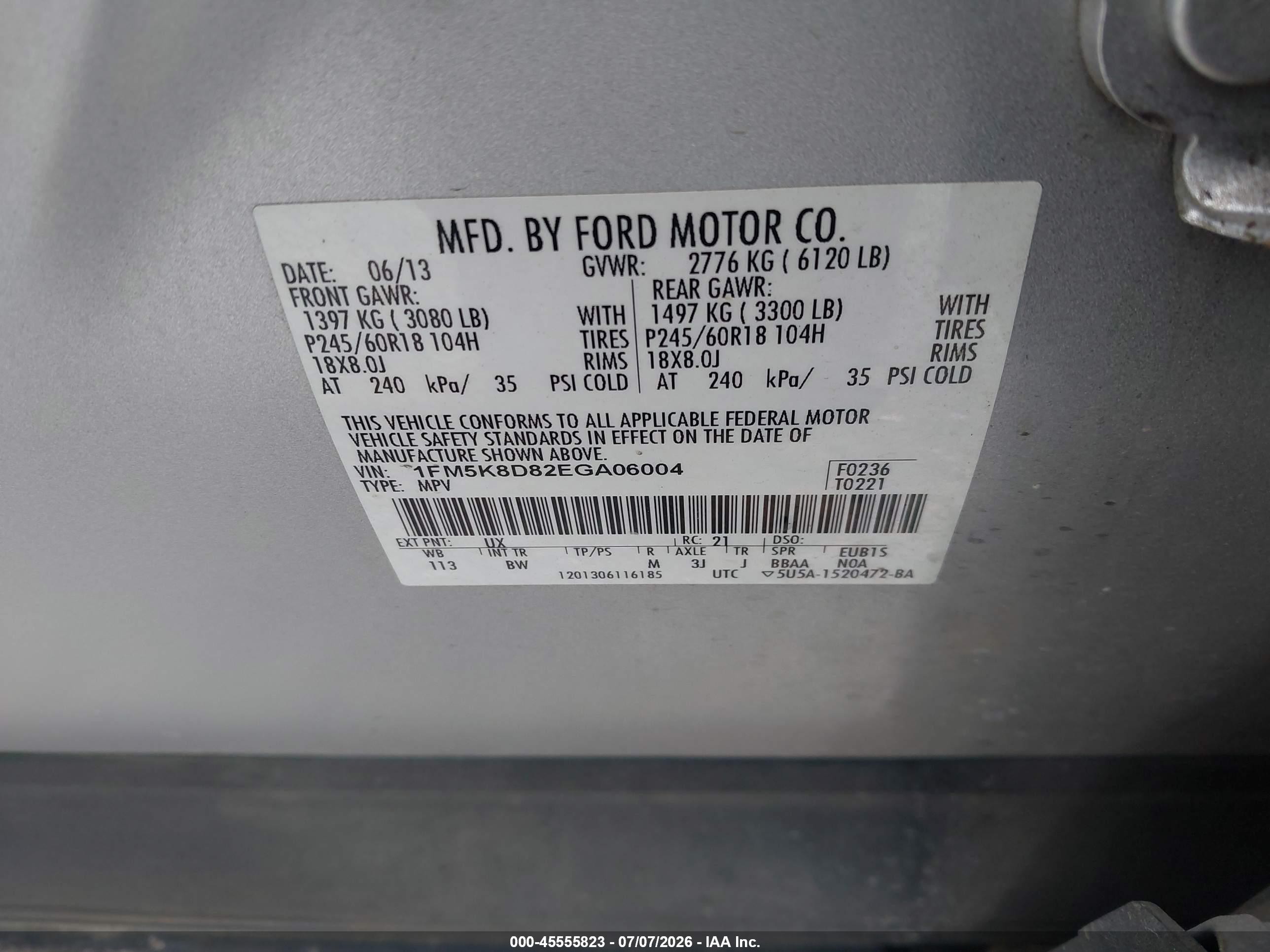 2014 Ford Explorer Xlt Silver vin: 1FM5K8D82EGA06004