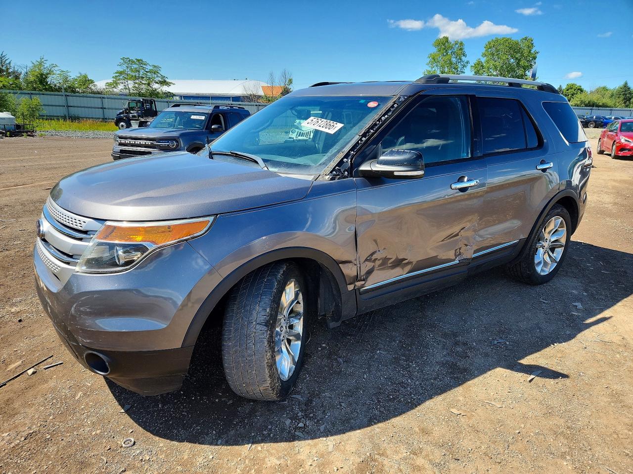 2014 Ford Explorer Xlt Gray vin: 1FM5K8D82EGA52366