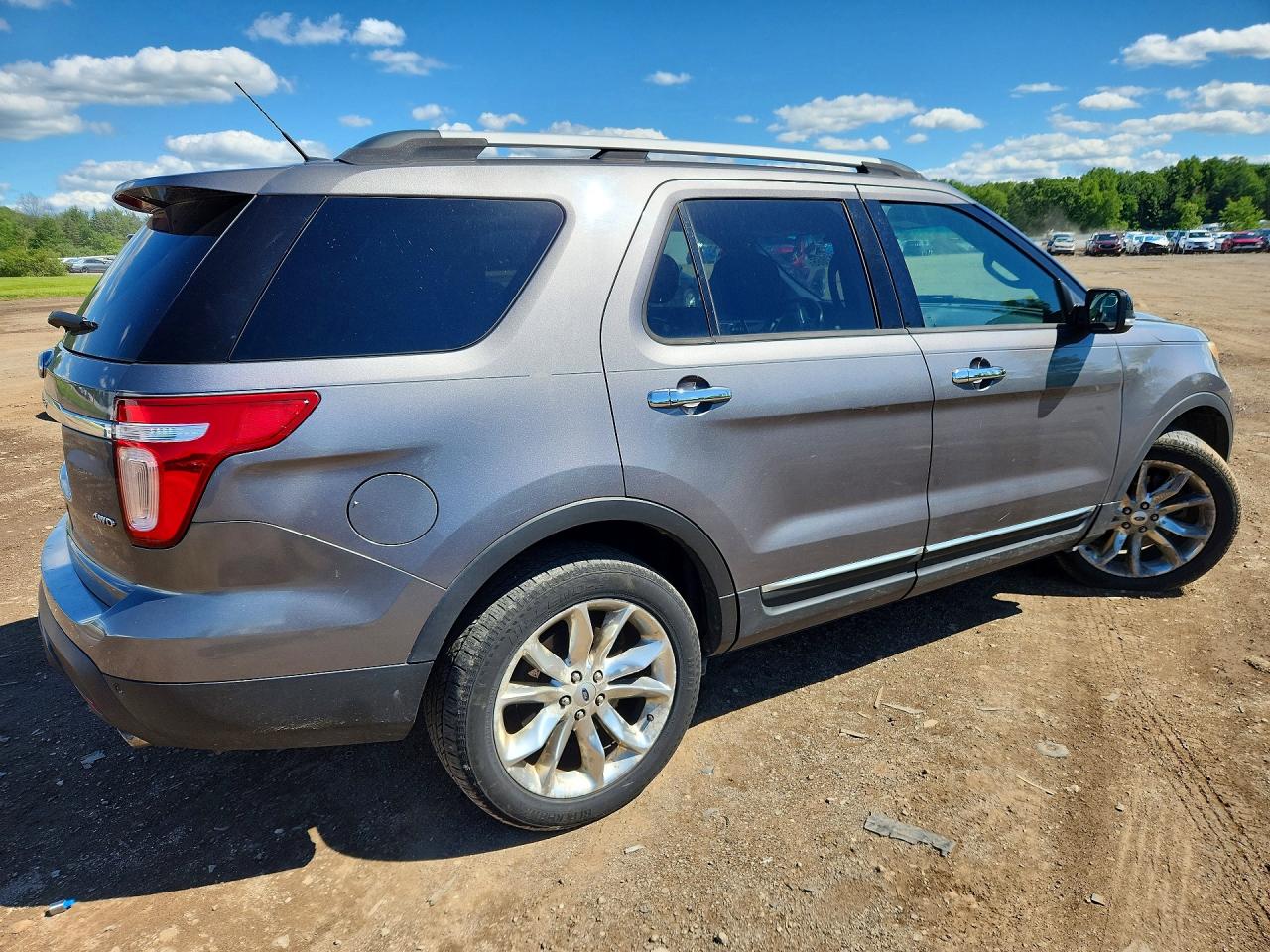 2014 Ford Explorer Xlt Gray vin: 1FM5K8D82EGA52366
