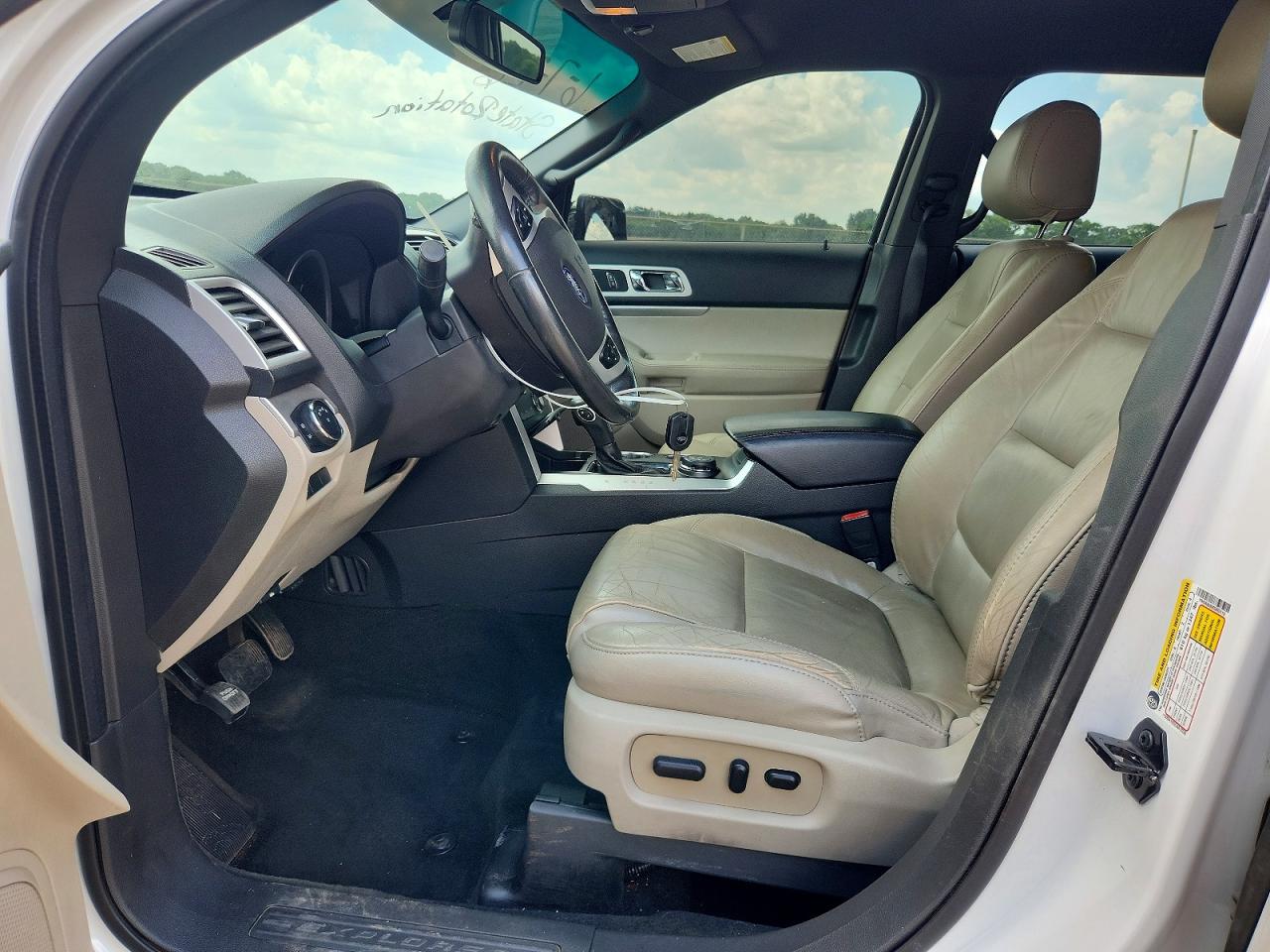 2014 Ford Explorer Xlt White vin: 1FM5K8D82EGA62119