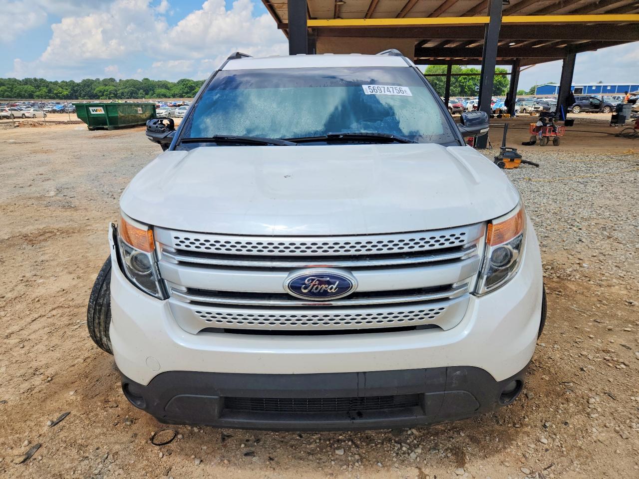 2014 Ford Explorer Xlt White vin: 1FM5K8D82EGA62119