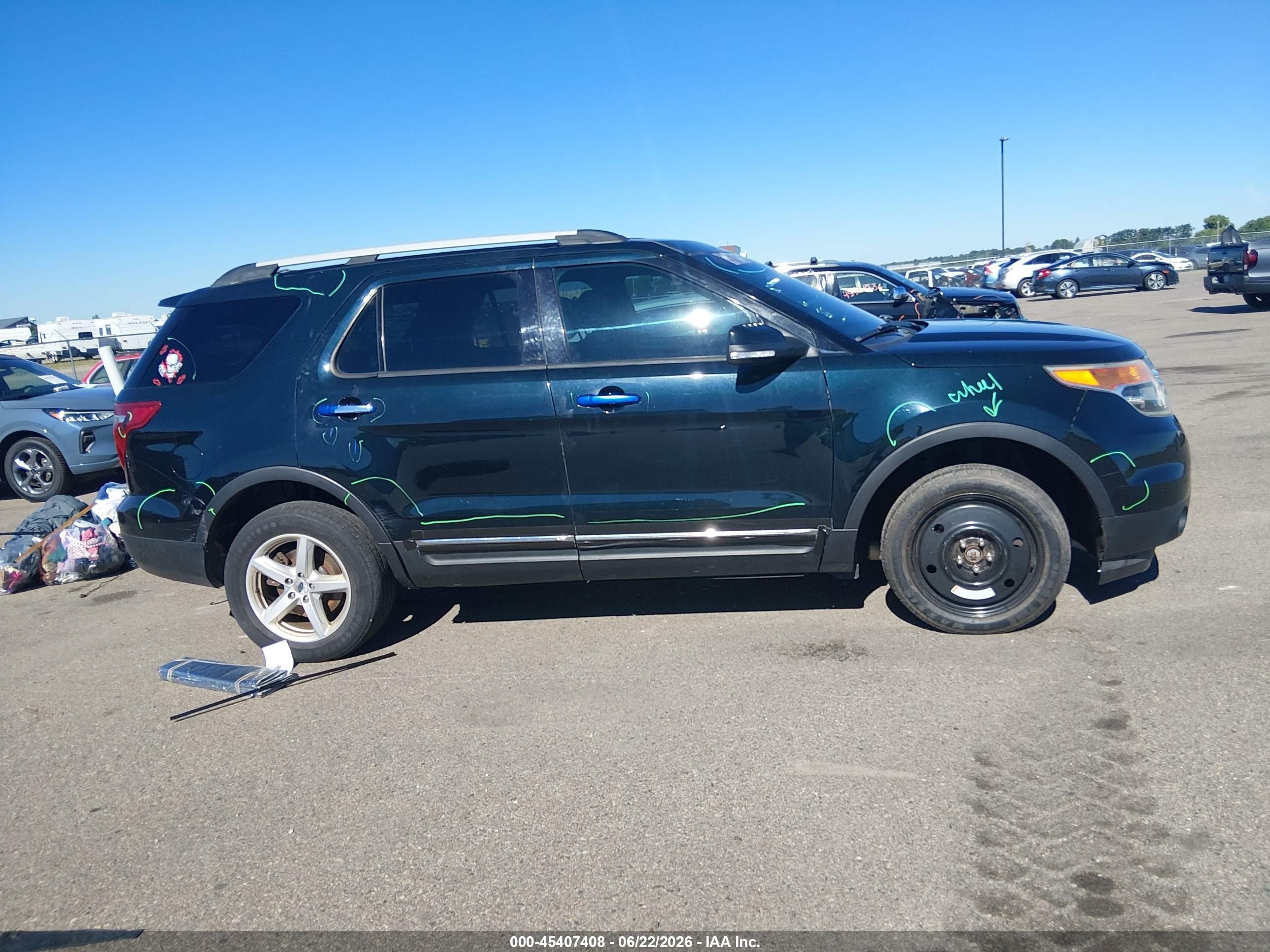 2014 Ford Explorer Xlt Black vin: 1FM5K8D82EGA90308