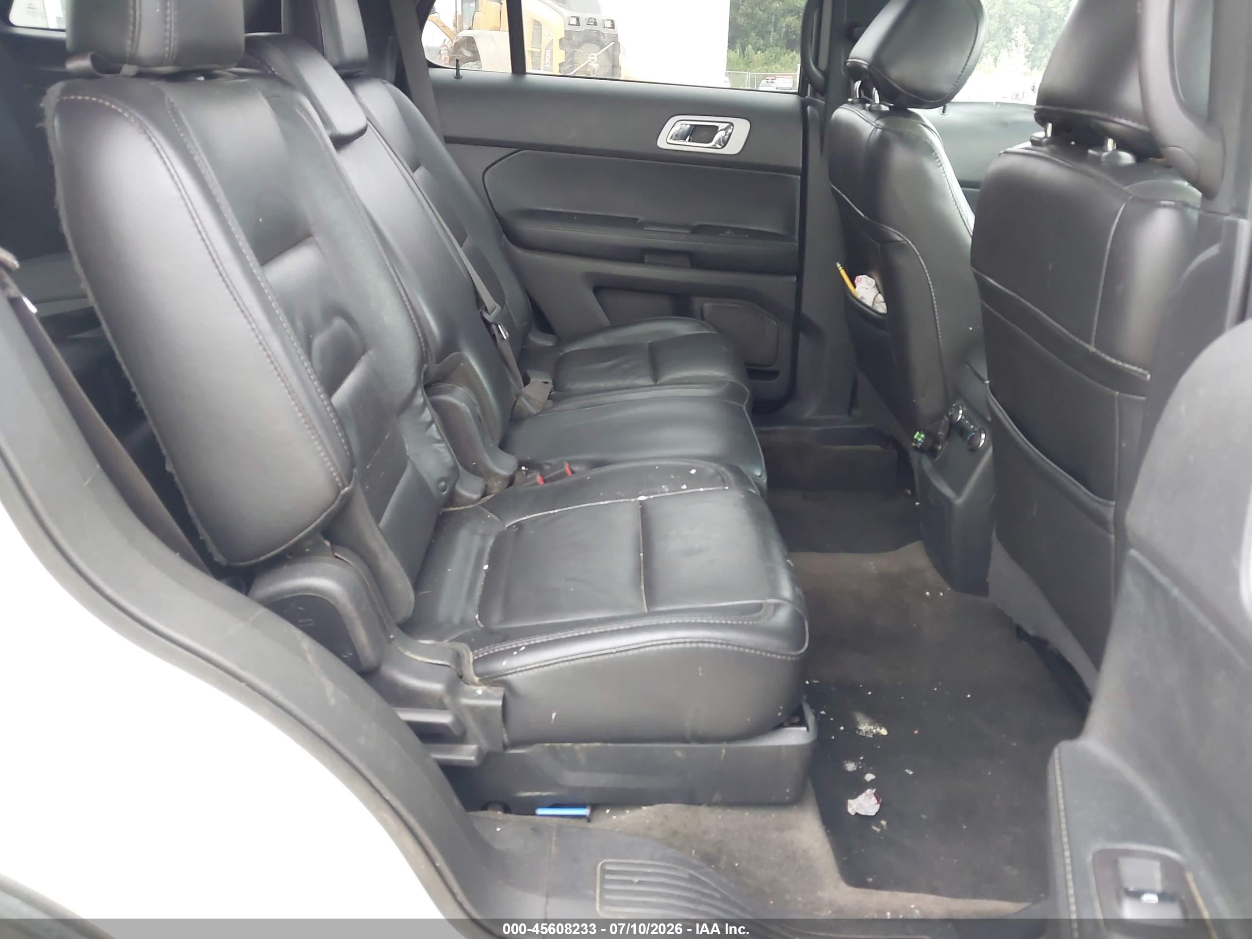 2014 Ford Explorer Xlt White vin: 1FM5K8D82EGB50488