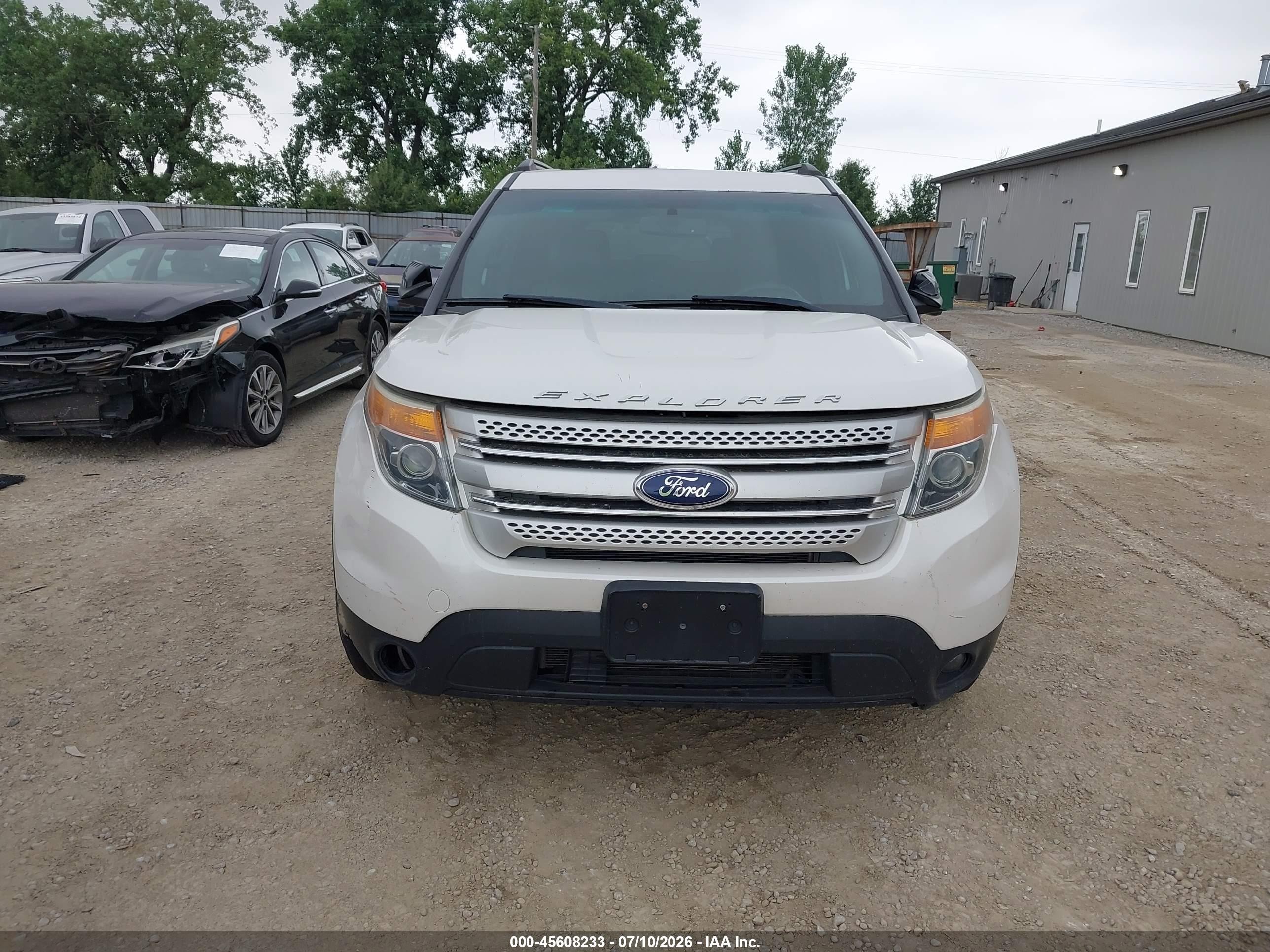 2014 Ford Explorer Xlt White vin: 1FM5K8D82EGB50488