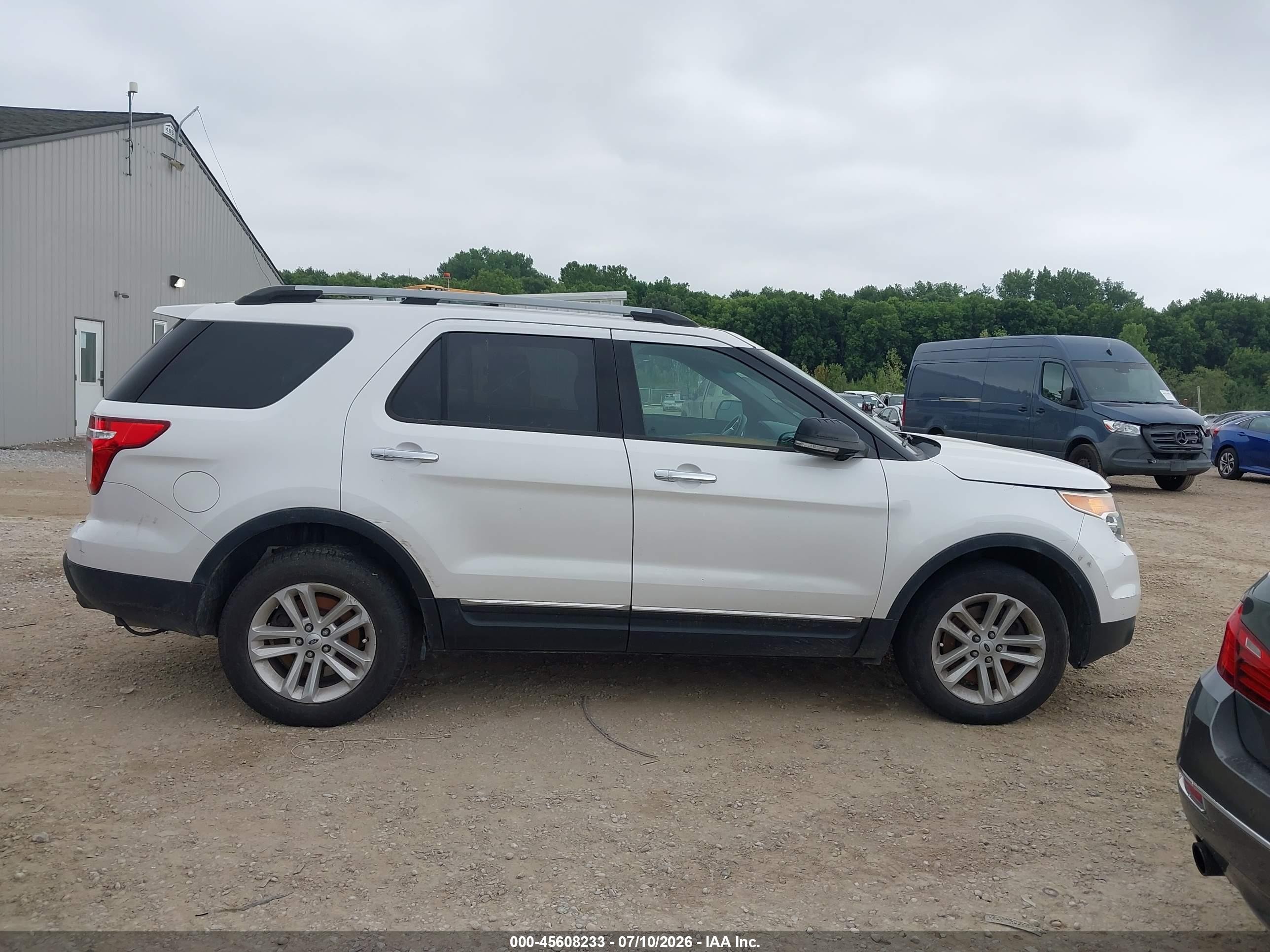 2014 Ford Explorer Xlt White vin: 1FM5K8D82EGB50488