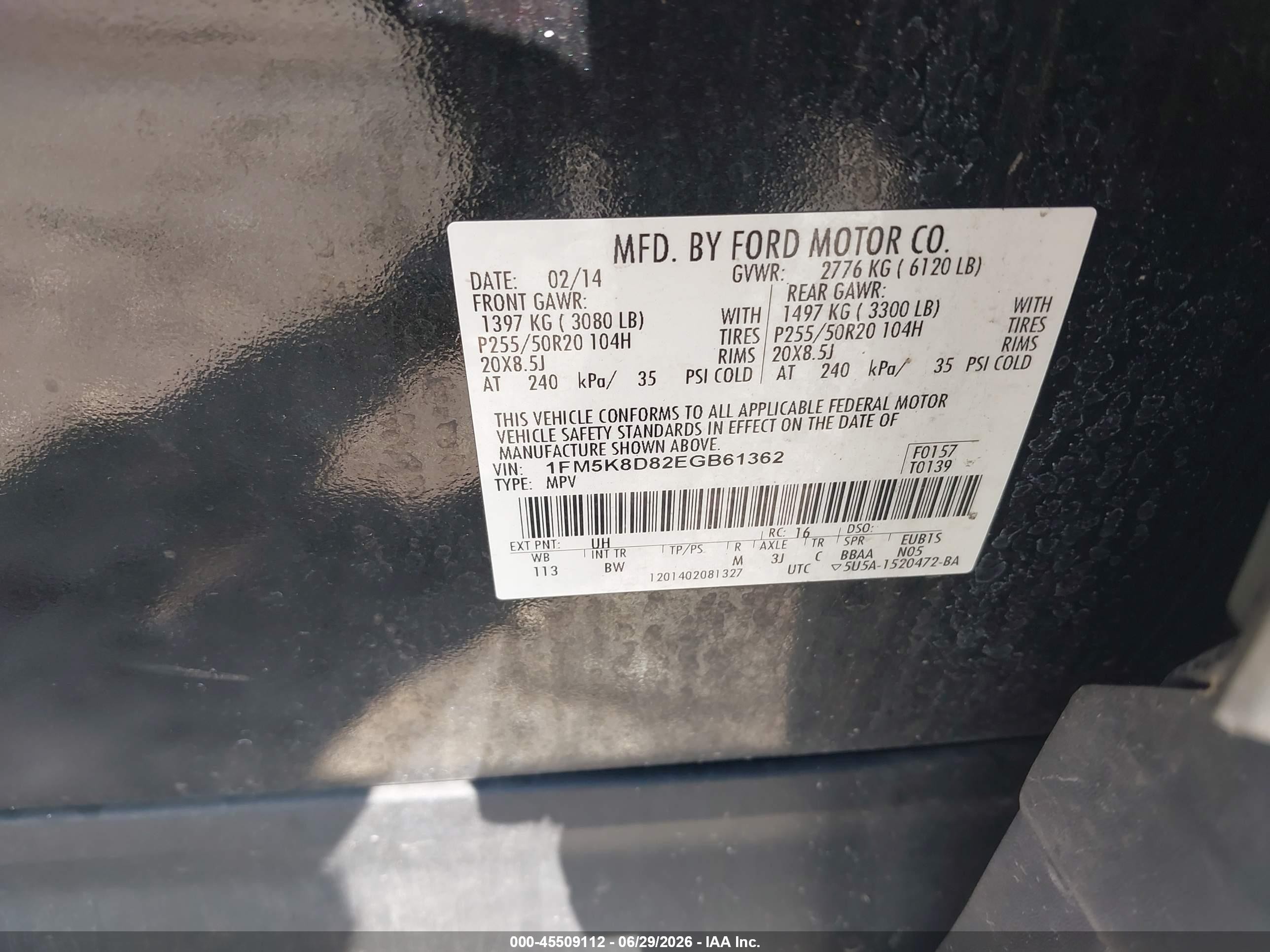 2014 Ford Explorer Xlt Black vin: 1FM5K8D82EGB61362