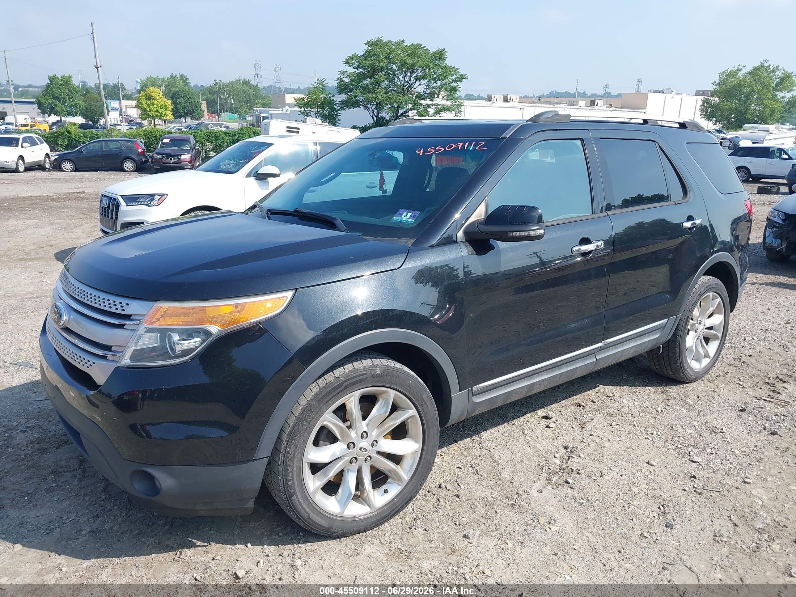 2014 Ford Explorer Xlt Black vin: 1FM5K8D82EGB61362