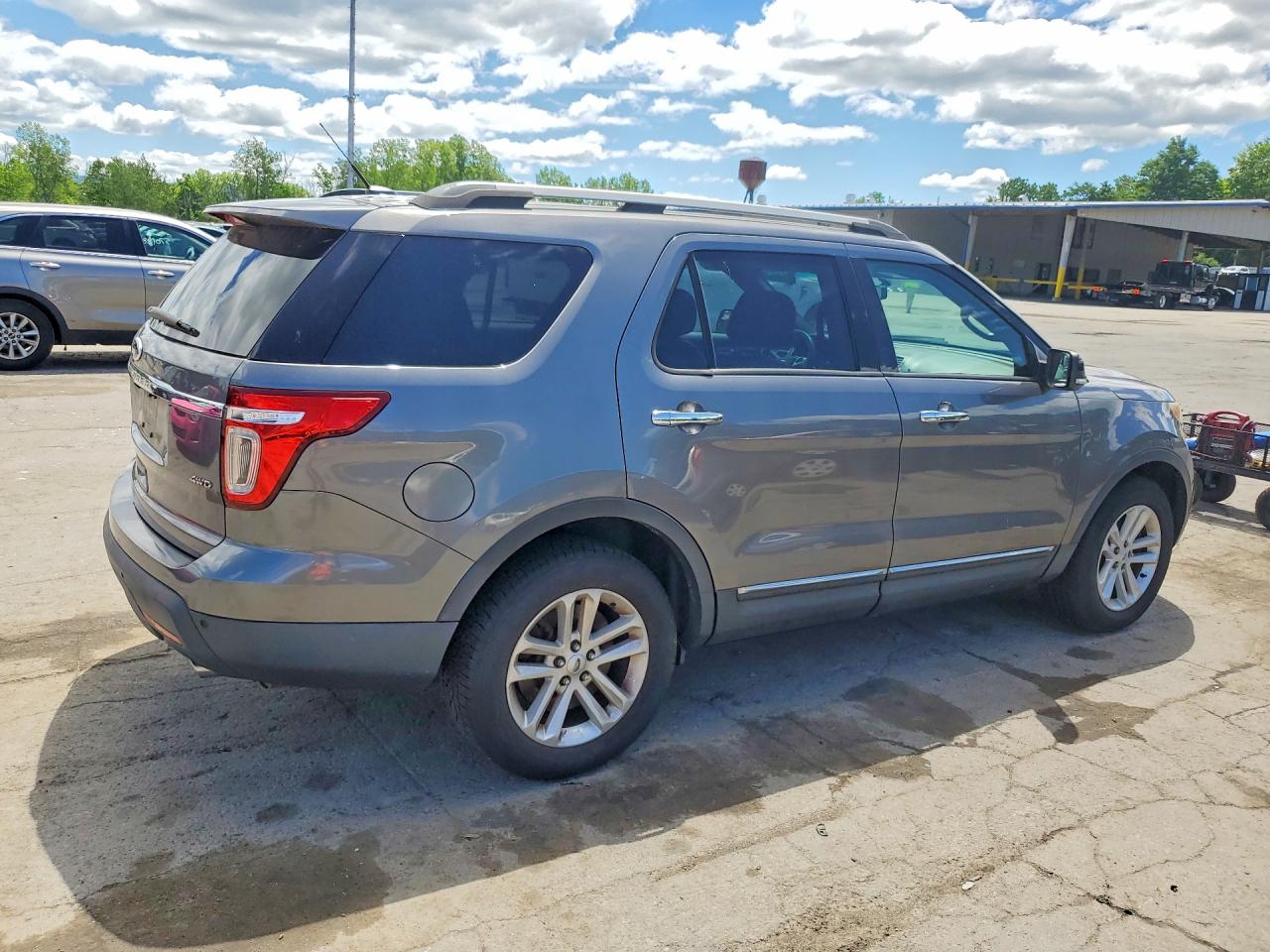 2014 Ford Explorer Xlt Gray vin: 1FM5K8D82EGC43673