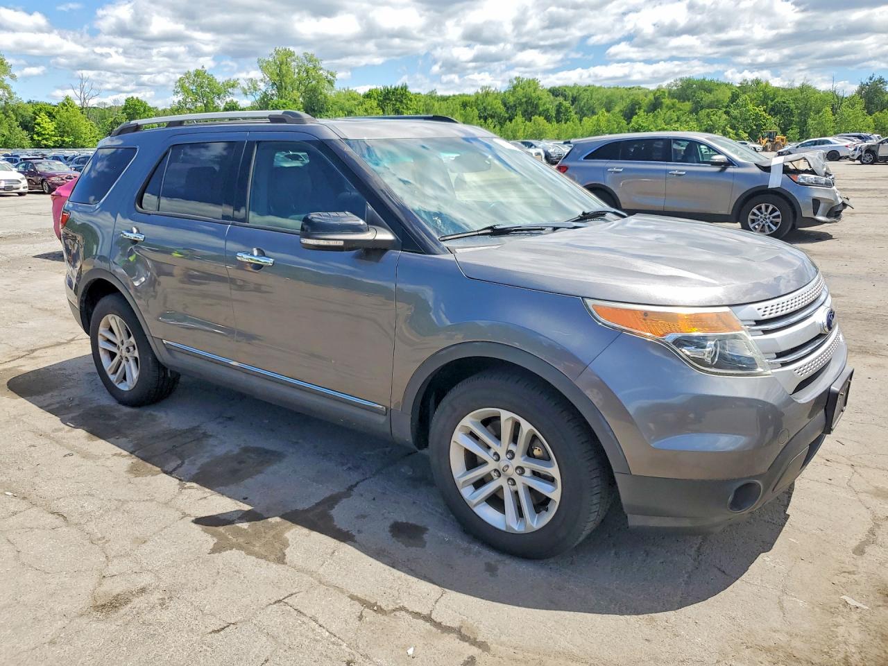 2014 Ford Explorer Xlt Gray vin: 1FM5K8D82EGC43673