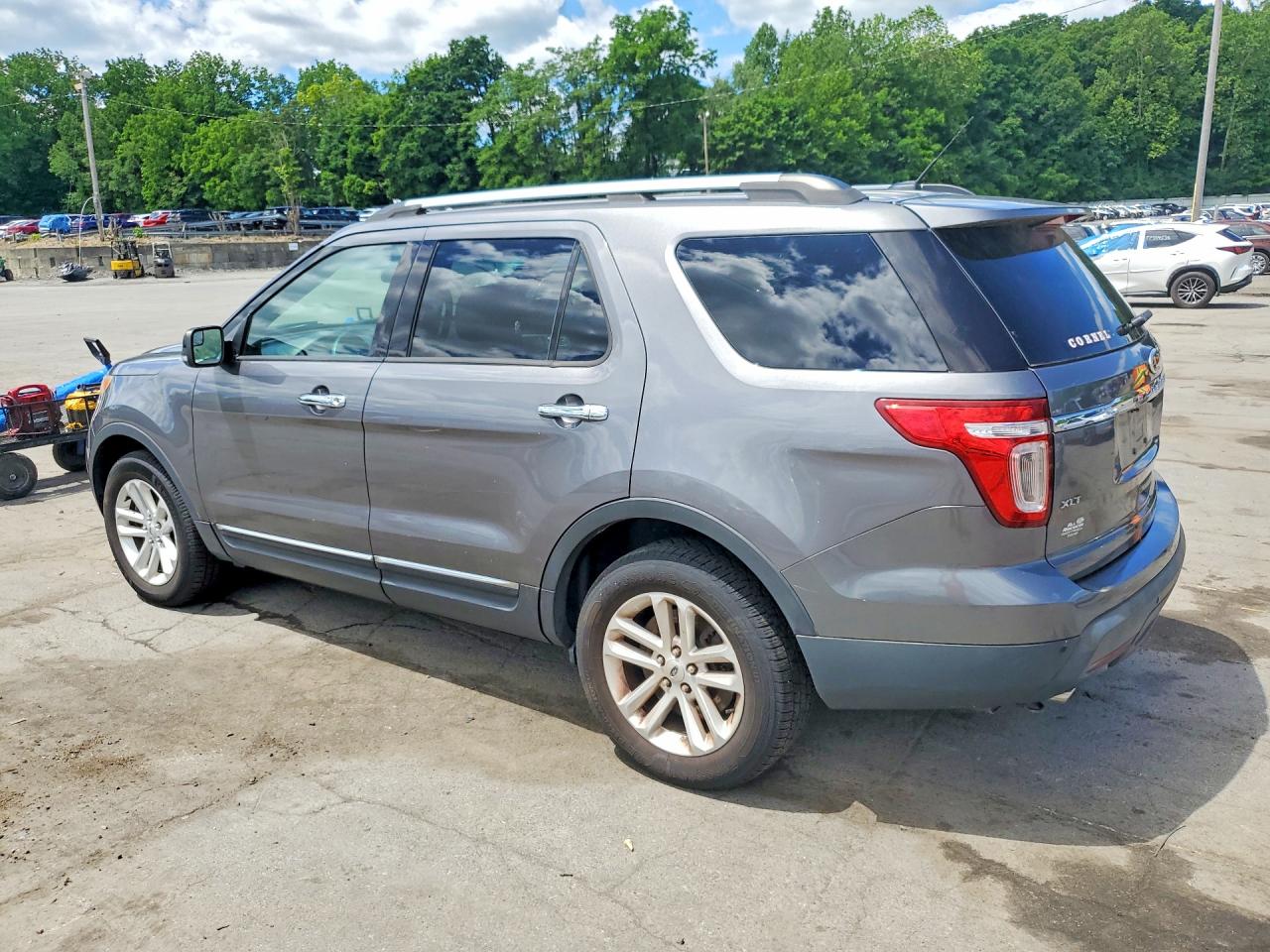 2014 Ford Explorer Xlt Gray vin: 1FM5K8D82EGC43673