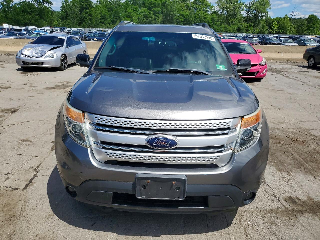 2014 Ford Explorer Xlt Gray vin: 1FM5K8D82EGC43673