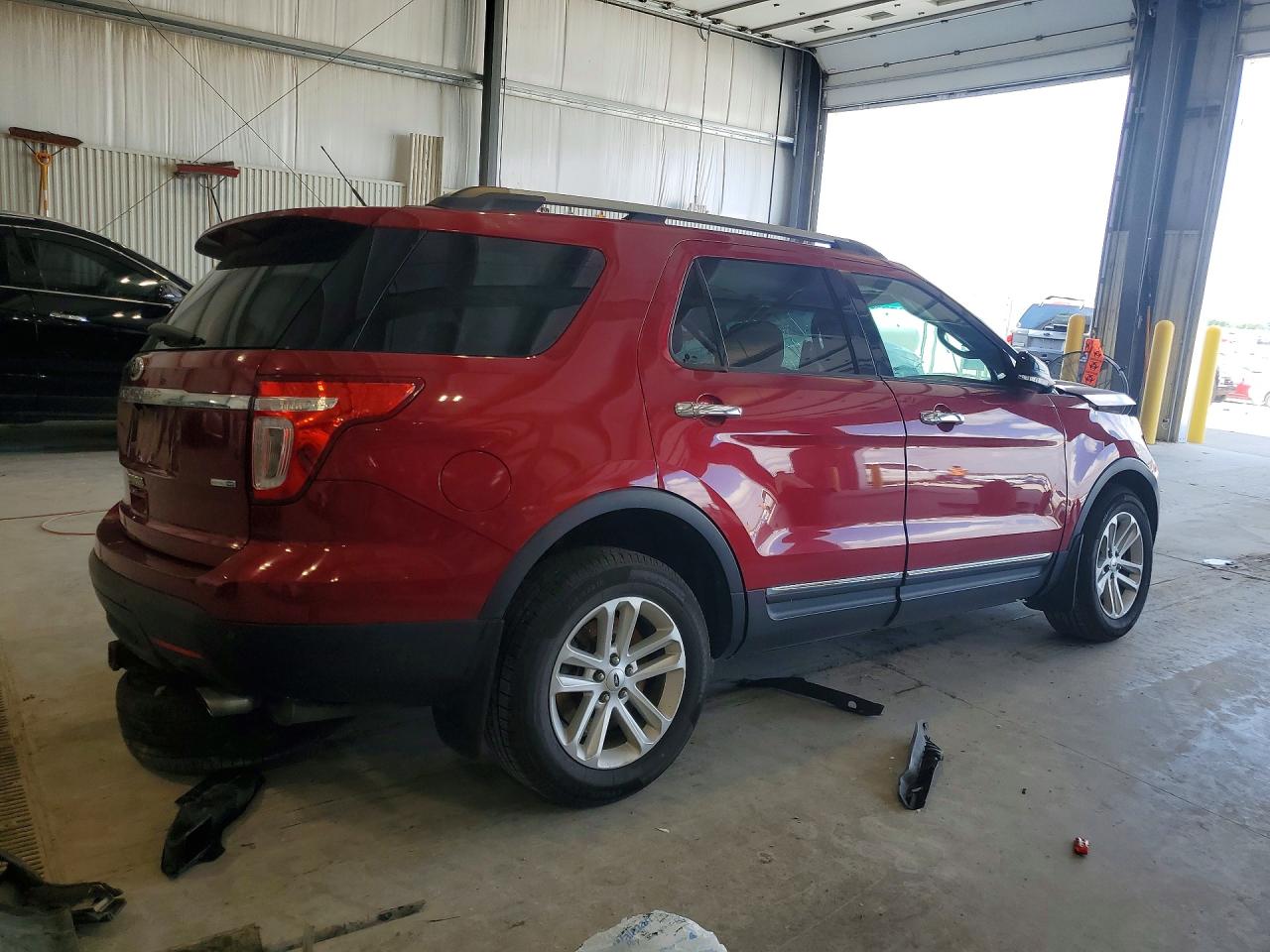 2014 Ford Explorer Xlt Red vin: 1FM5K8D82EGC57914