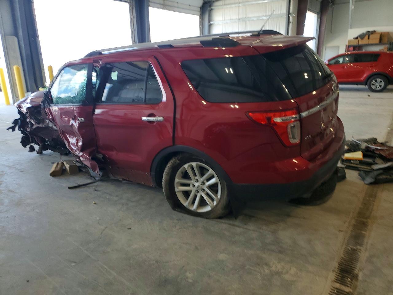 2014 Ford Explorer Xlt Red vin: 1FM5K8D82EGC57914