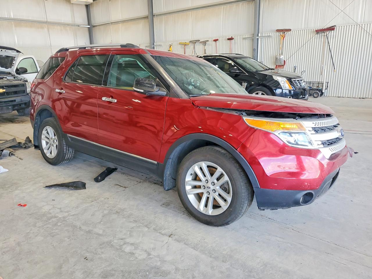 2014 Ford Explorer Xlt Red vin: 1FM5K8D82EGC57914
