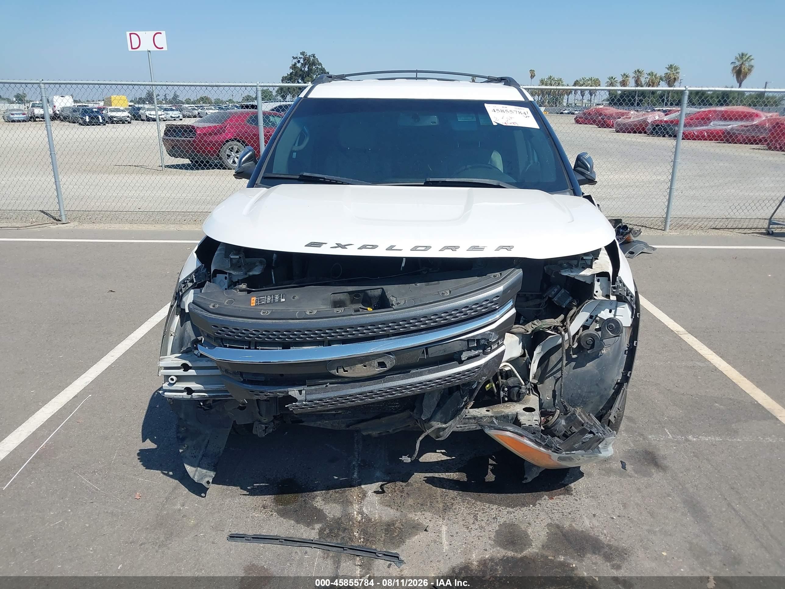 2015 Ford Explorer Xlt White vin: 1FM5K8D82FGA03766