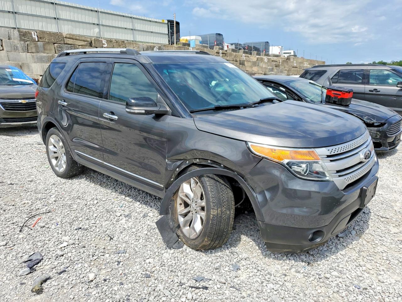 2015 Ford Explorer Xlt Gray vin: 1FM5K8D82FGA07607