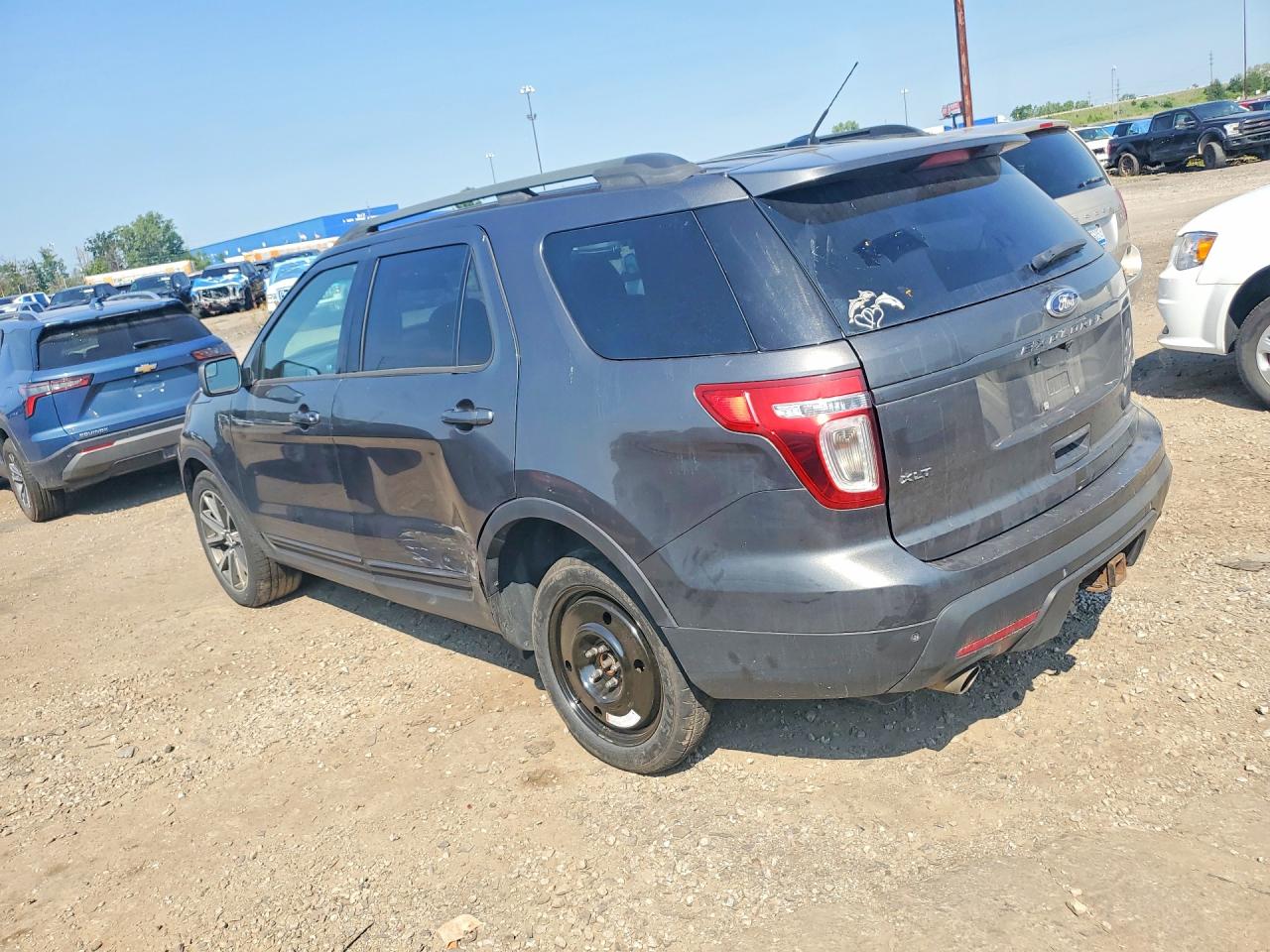 2015 Ford Explorer Xlt Gray vin: 1FM5K8D82FGA26027