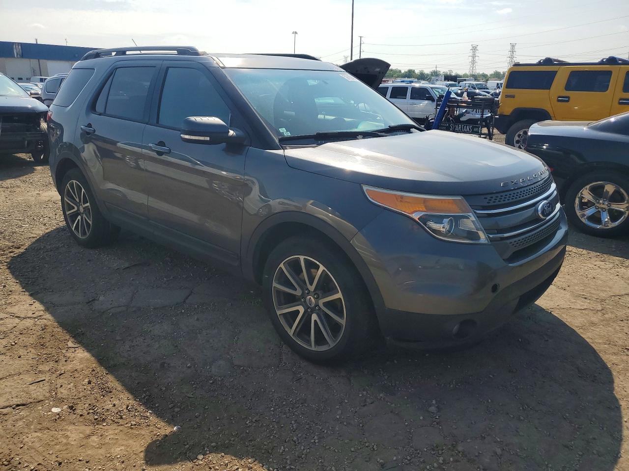 2015 Ford Explorer Xlt Gray vin: 1FM5K8D82FGA26027