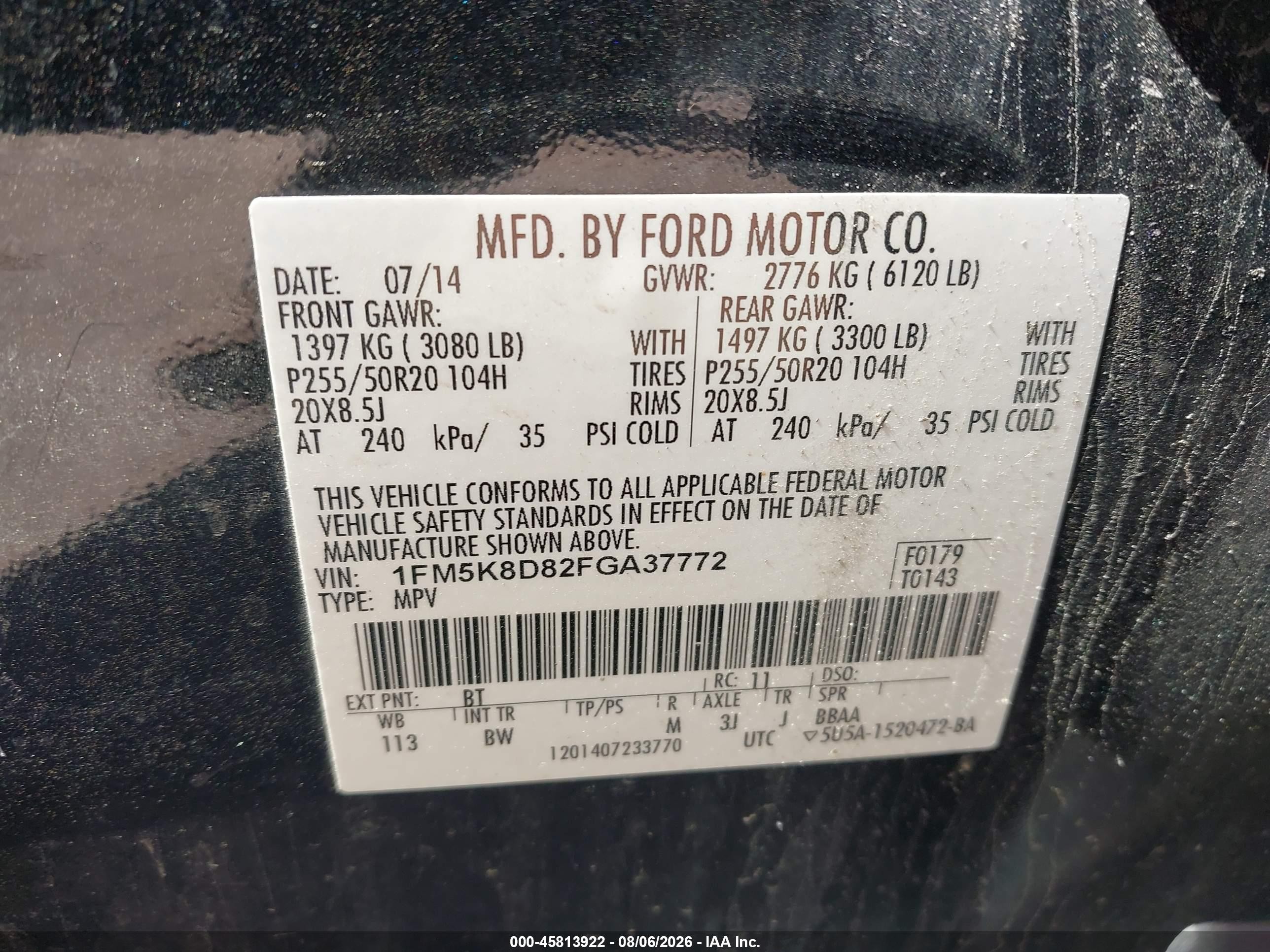 2015 Ford Explorer Xlt Dark Blue vin: 1FM5K8D82FGA37772