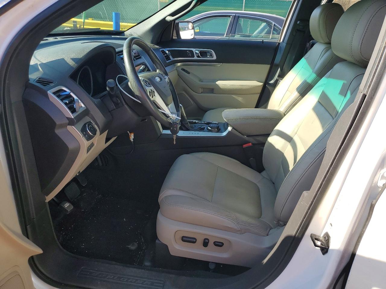 2015 Ford Explorer Xlt White vin: 1FM5K8D82FGA41174