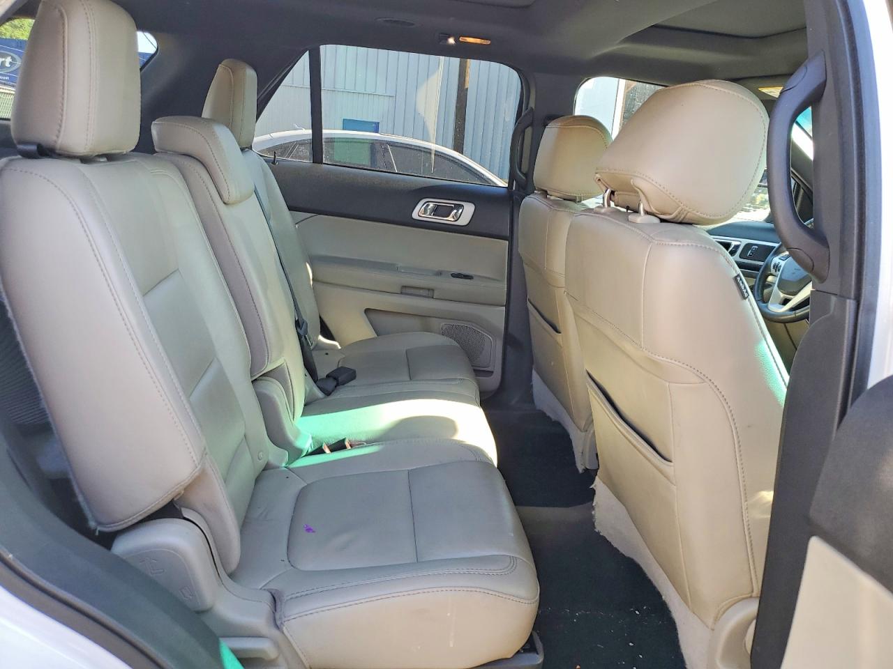 2015 Ford Explorer Xlt White vin: 1FM5K8D82FGA41174