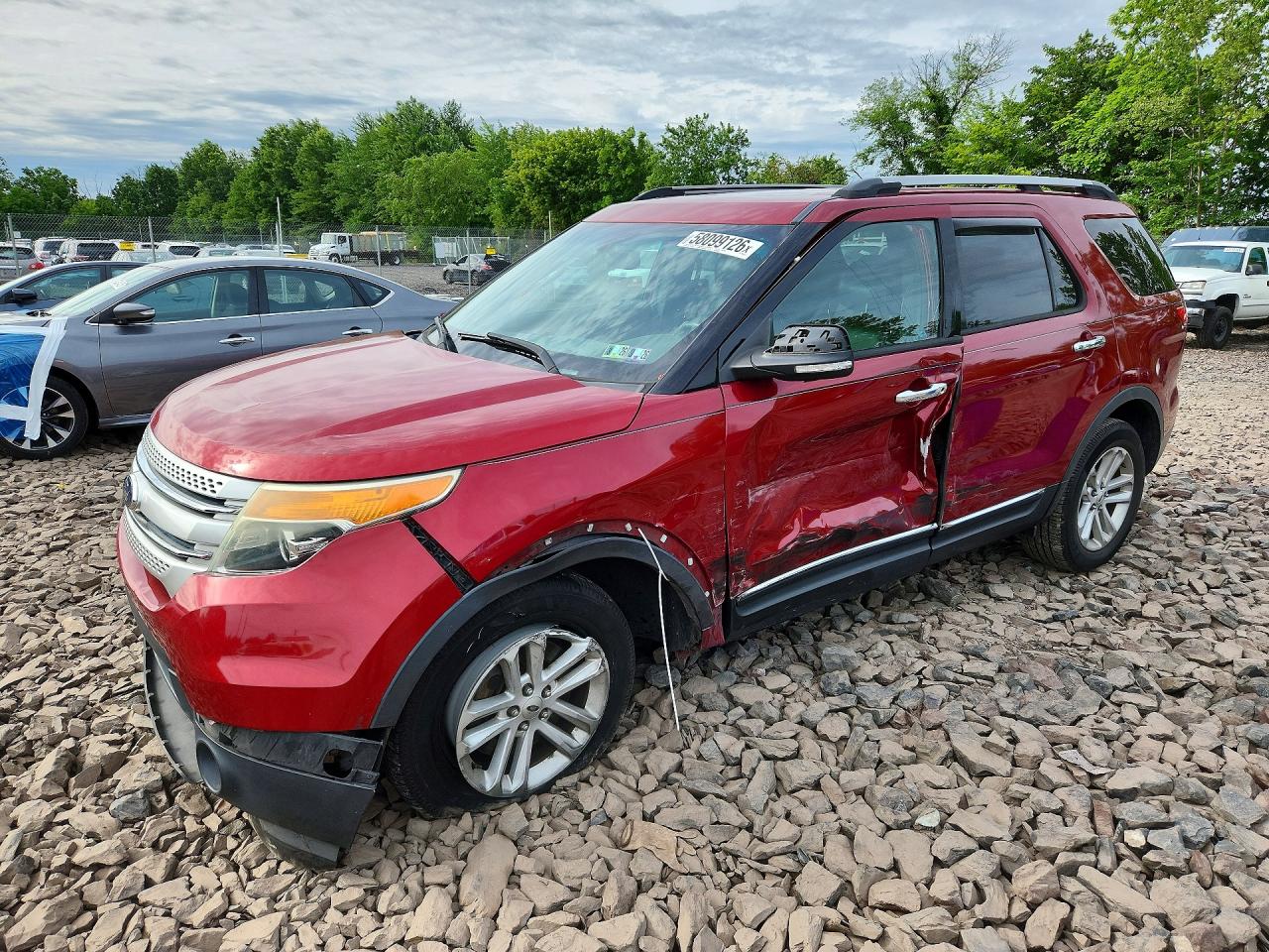 2015 Ford Explorer Xlt Красный vin: 1FM5K8D82FGA43989