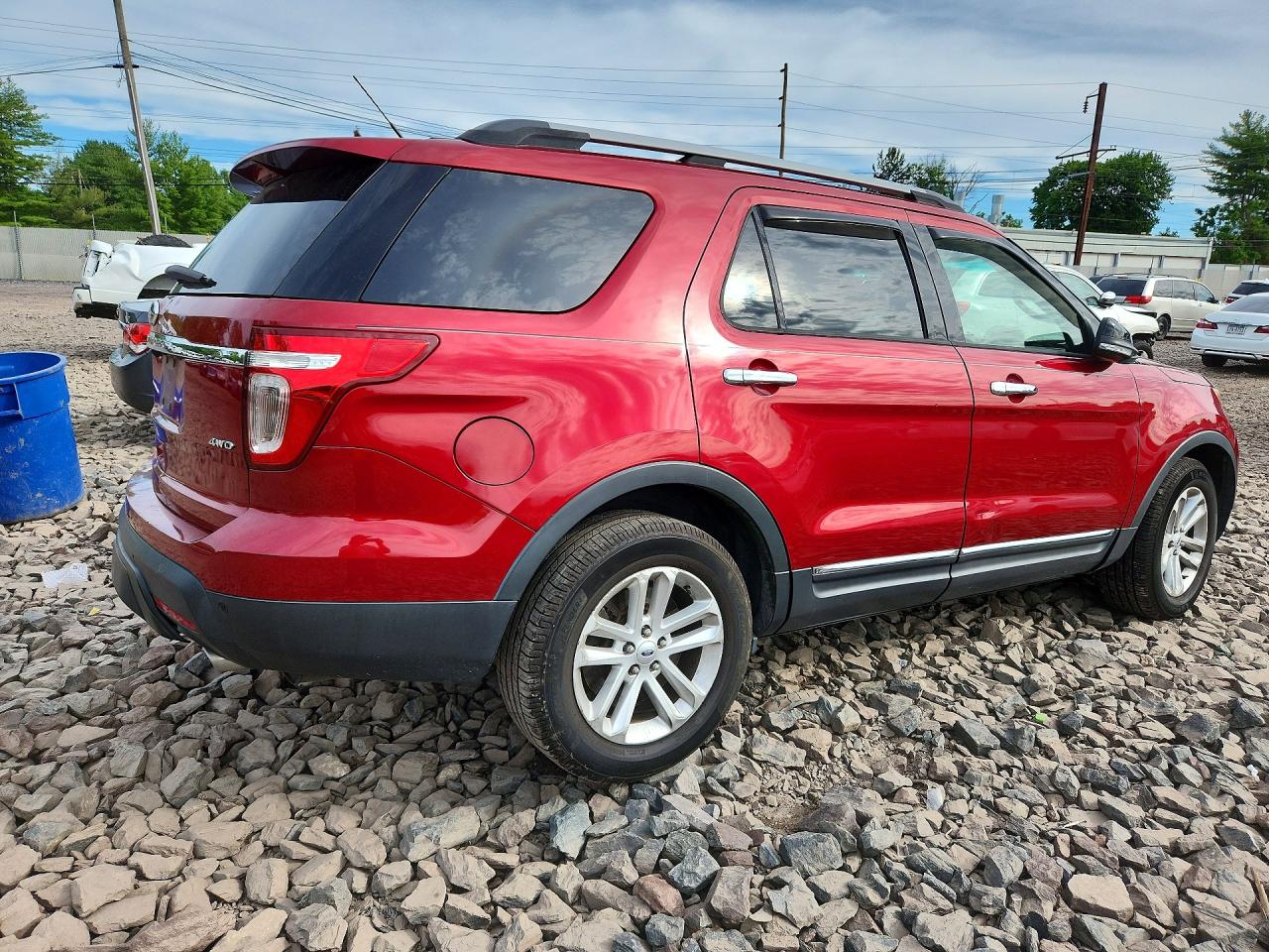 2015 Ford Explorer Xlt Красный vin: 1FM5K8D82FGA43989