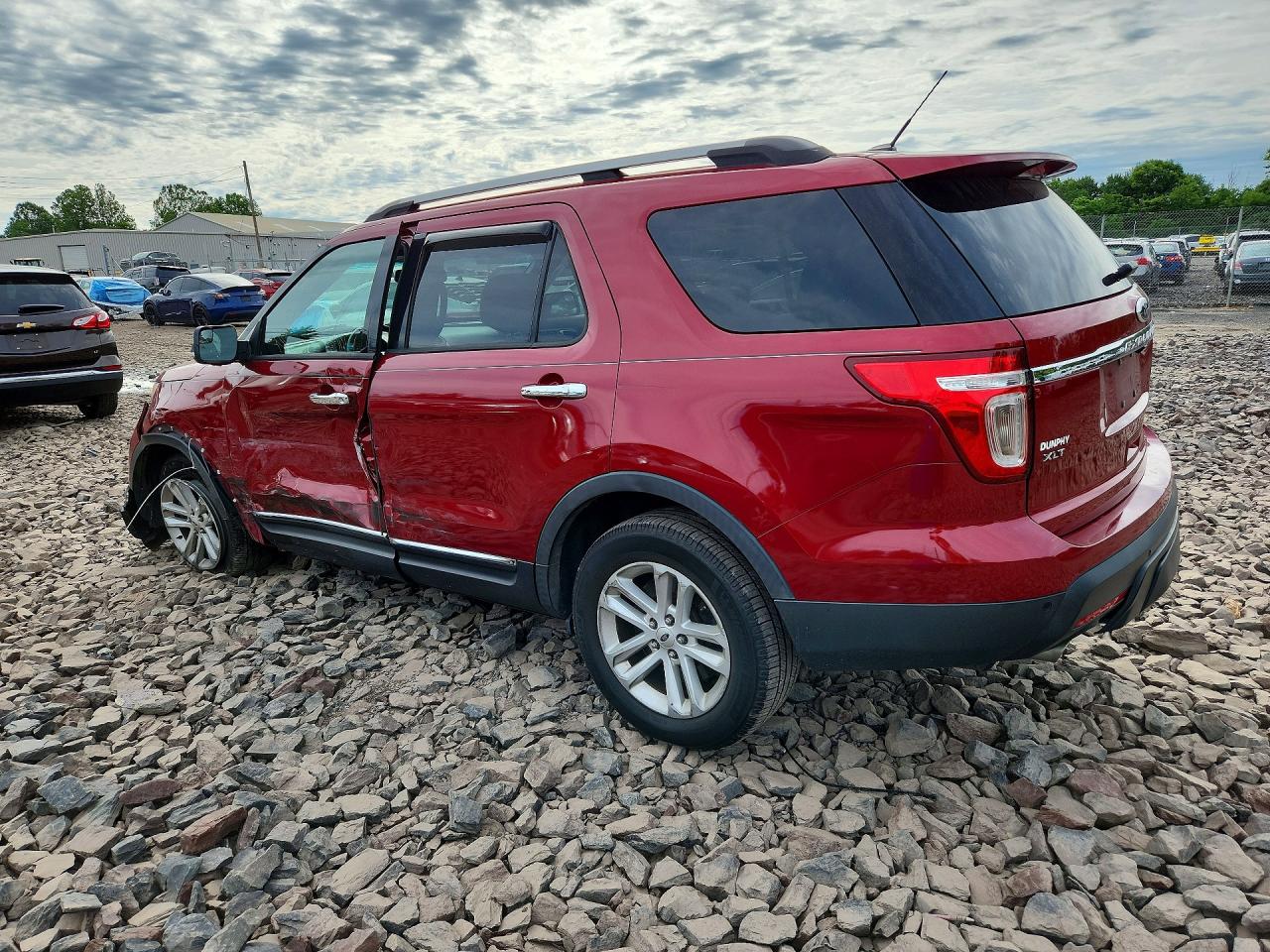 2015 Ford Explorer Xlt Красный vin: 1FM5K8D82FGA43989